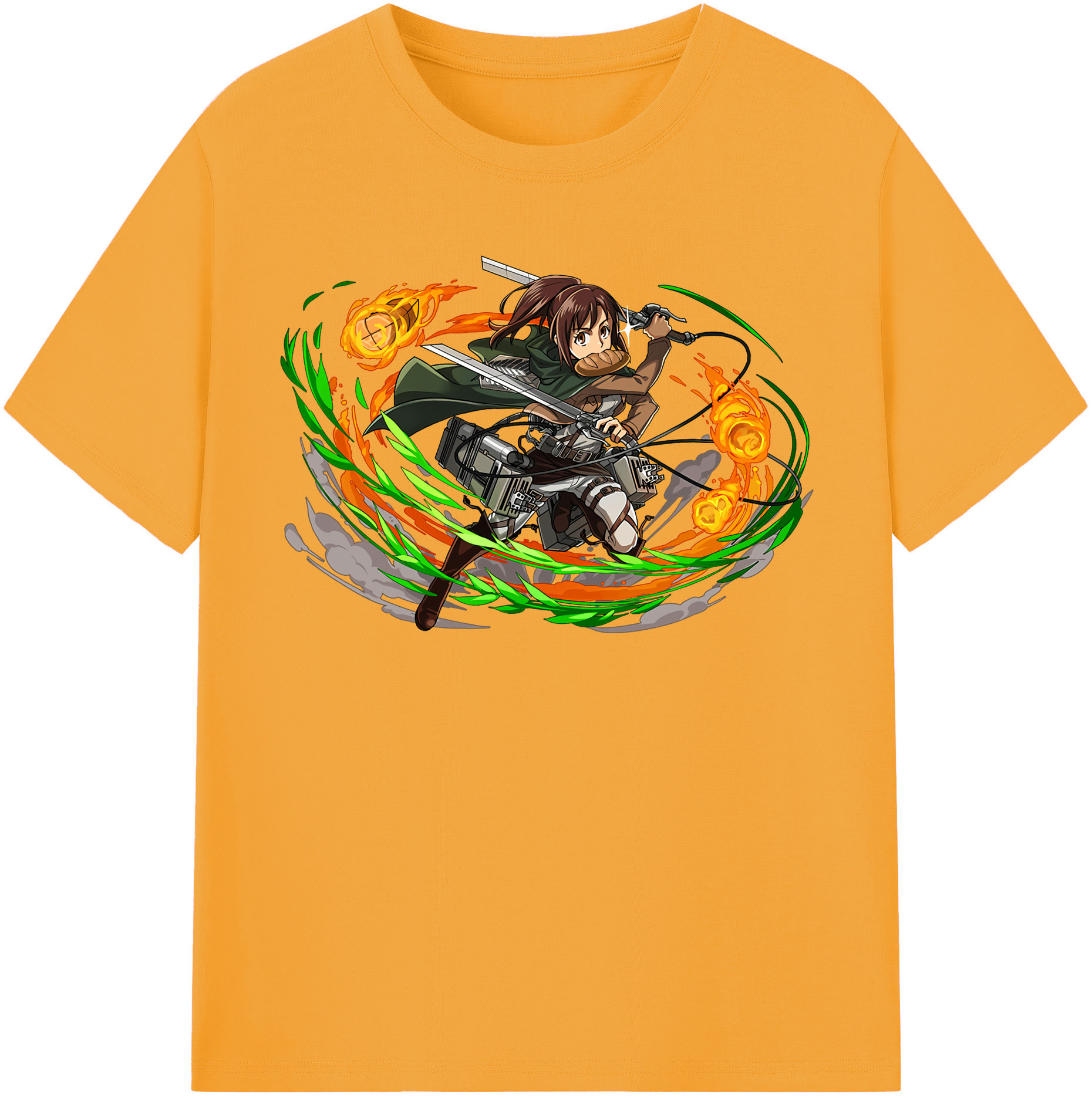 （画像用） 進撃の巨人 サシャ·ブラウス Attack on Titan Sasha Blaus レディースカジュアルプリントTシャツ（綿100％）