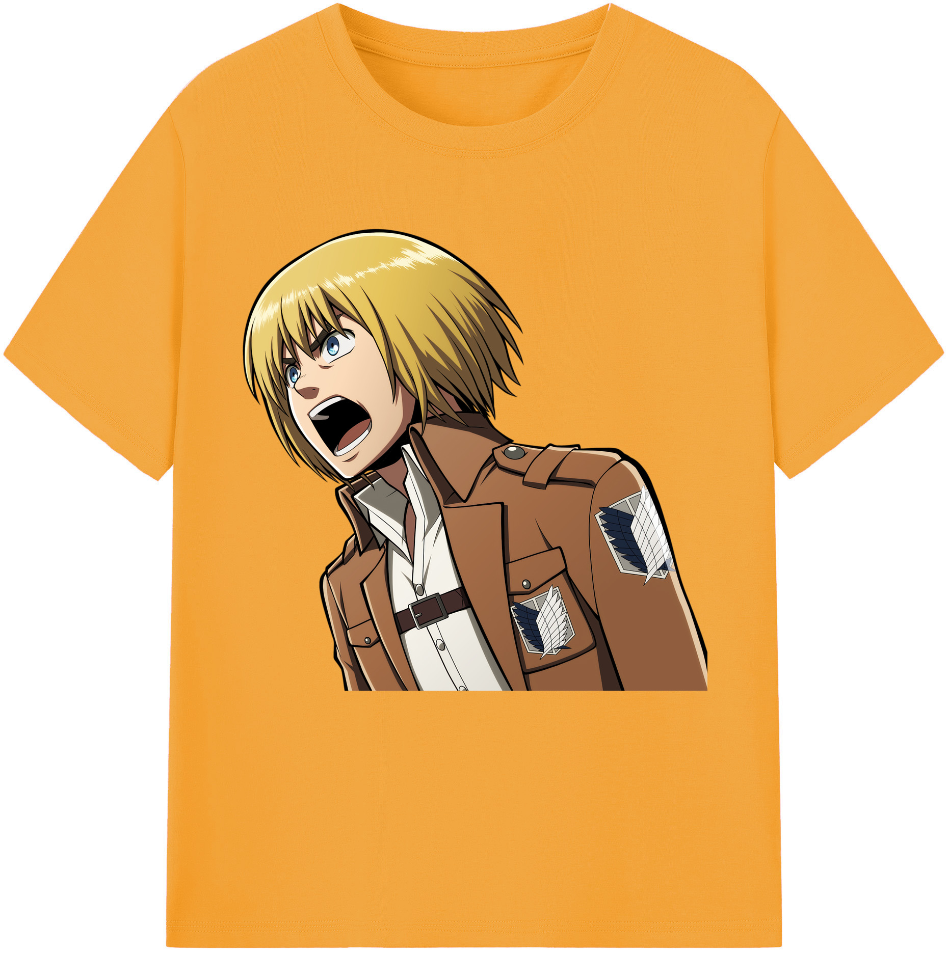 （画像用） 進撃の巨人 アルミン·アルレルト Attack on Titan Armin Arlert レディースカジュアルプリントTシャツ（綿100％）