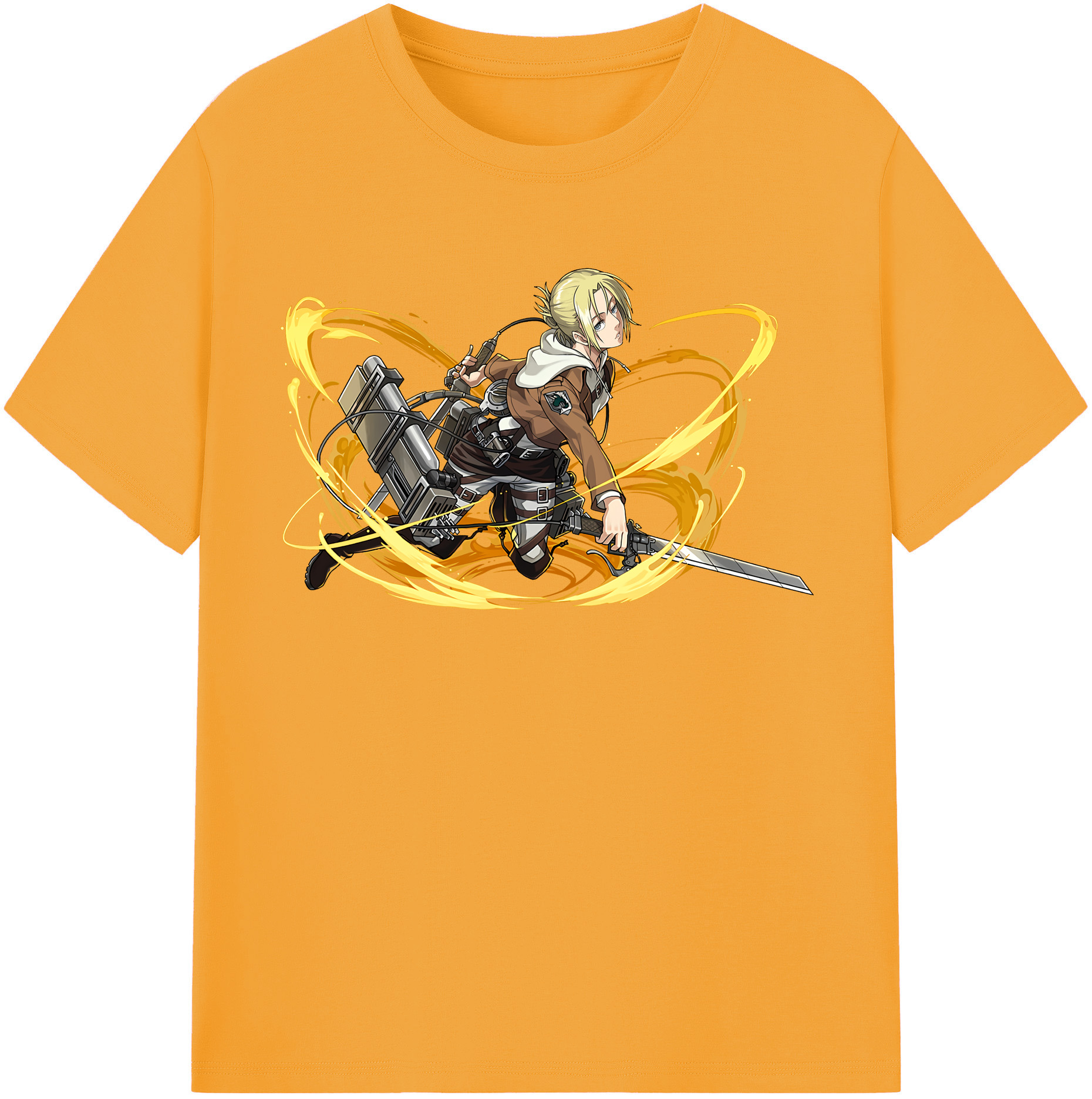 （画像用） 進撃の巨人 アニ・レオンハート Attack on Titan Annie Leonhart レディースカジュアルプリントTシャツ（綿100％）
