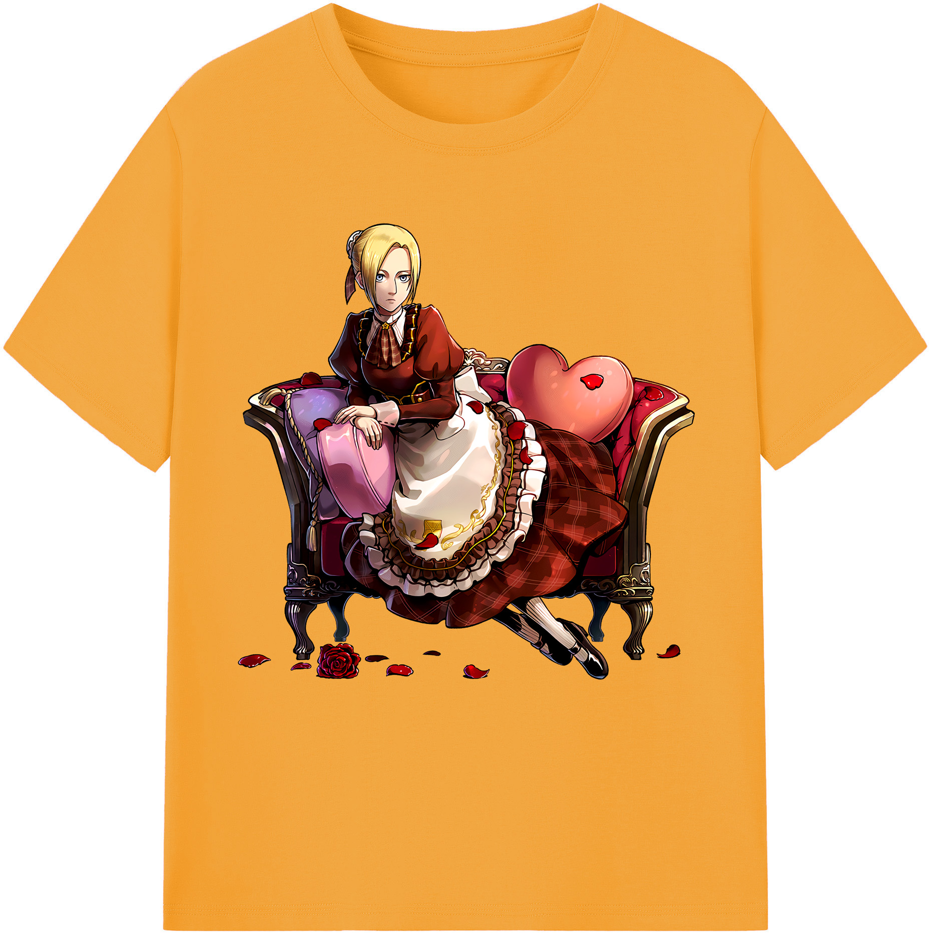 （画像用） 進撃の巨人 アニ・レオンハート Attack on Titan Annie Leonhart レディースカジュアルプリントTシャツ（綿100％）