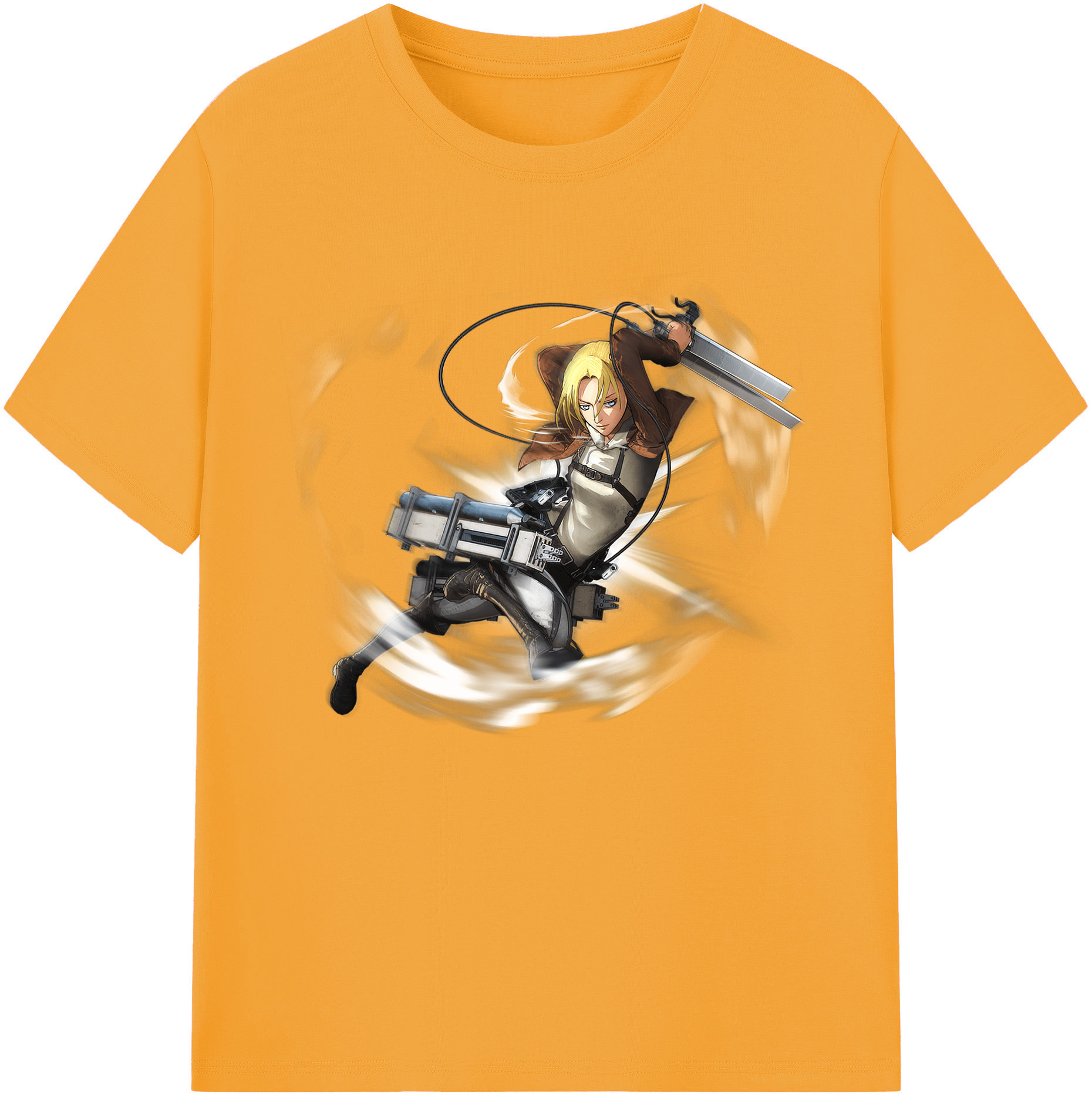 （画像用） 進撃の巨人 アニ・レオンハート Attack on Titan Annie Leonhart レディースカジュアルプリントTシャツ（綿100％）