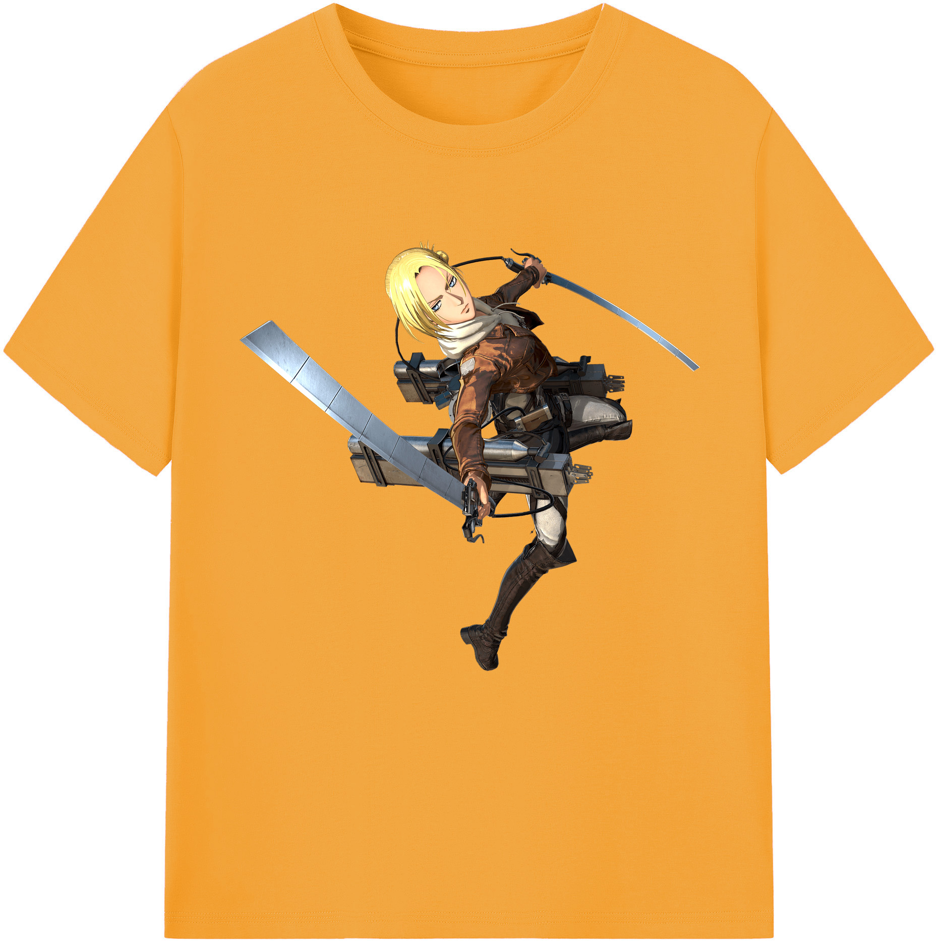 （画像用） 進撃の巨人 アニ・レオンハート Attack on Titan Annie Leonhart レディースカジュアルプリントTシャツ（綿100％）