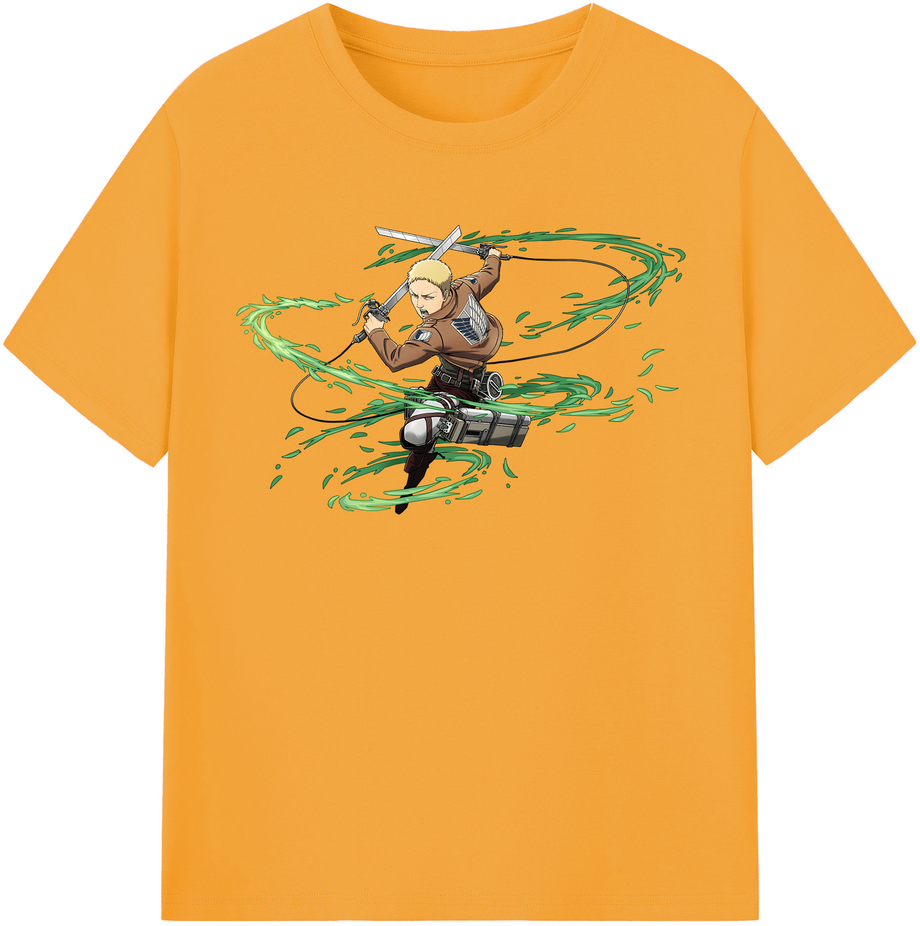 （画像用） 進撃の巨人 ライナー・ブラウン Attack on Titan Reiner Braun レディースカジュアルプリントTシャツ（綿100％）