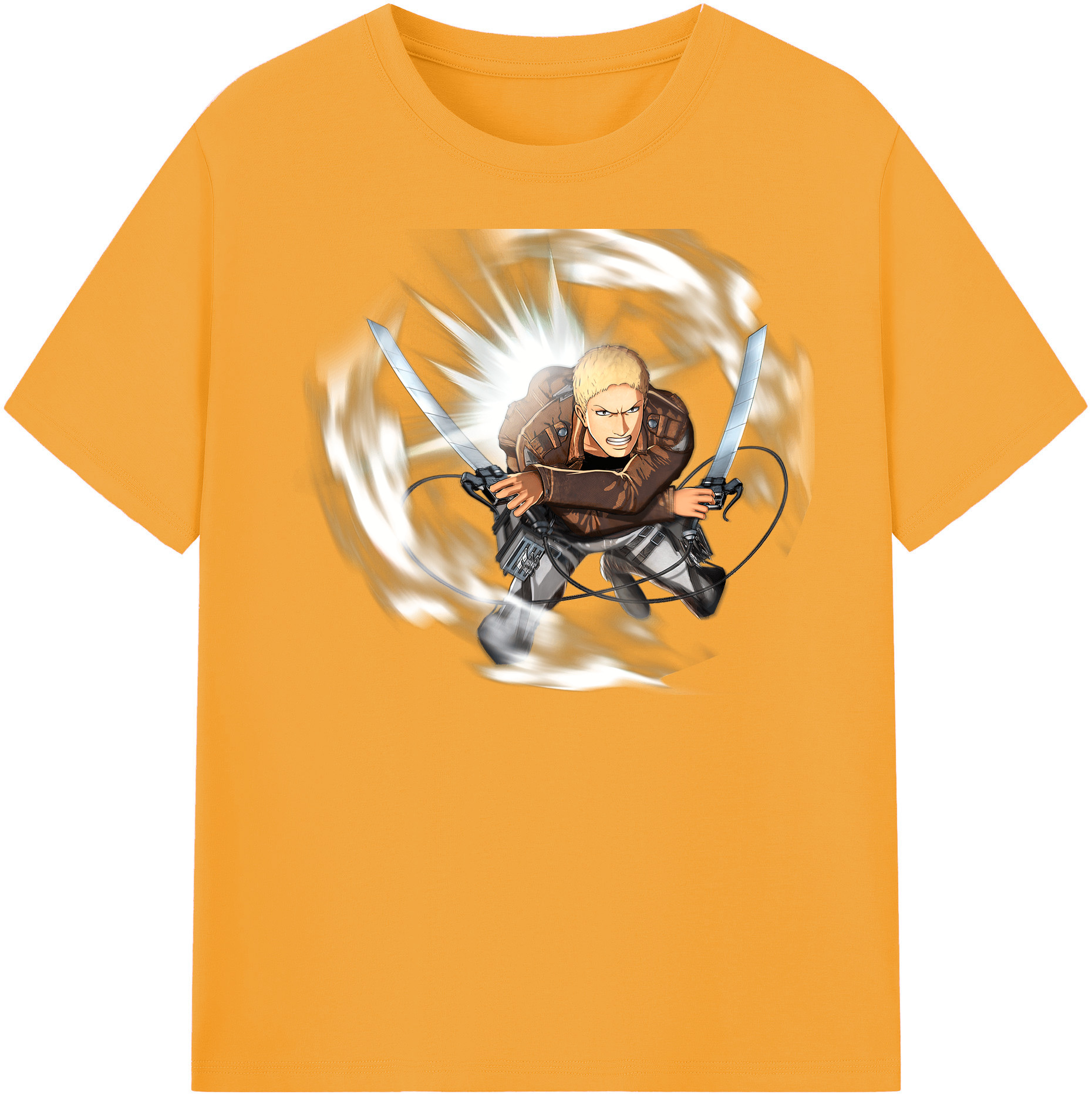 （画像用） 進撃の巨人 ライナー・ブラウン Attack on Titan Reiner Braun レディースカジュアルプリントTシャツ（綿100％）