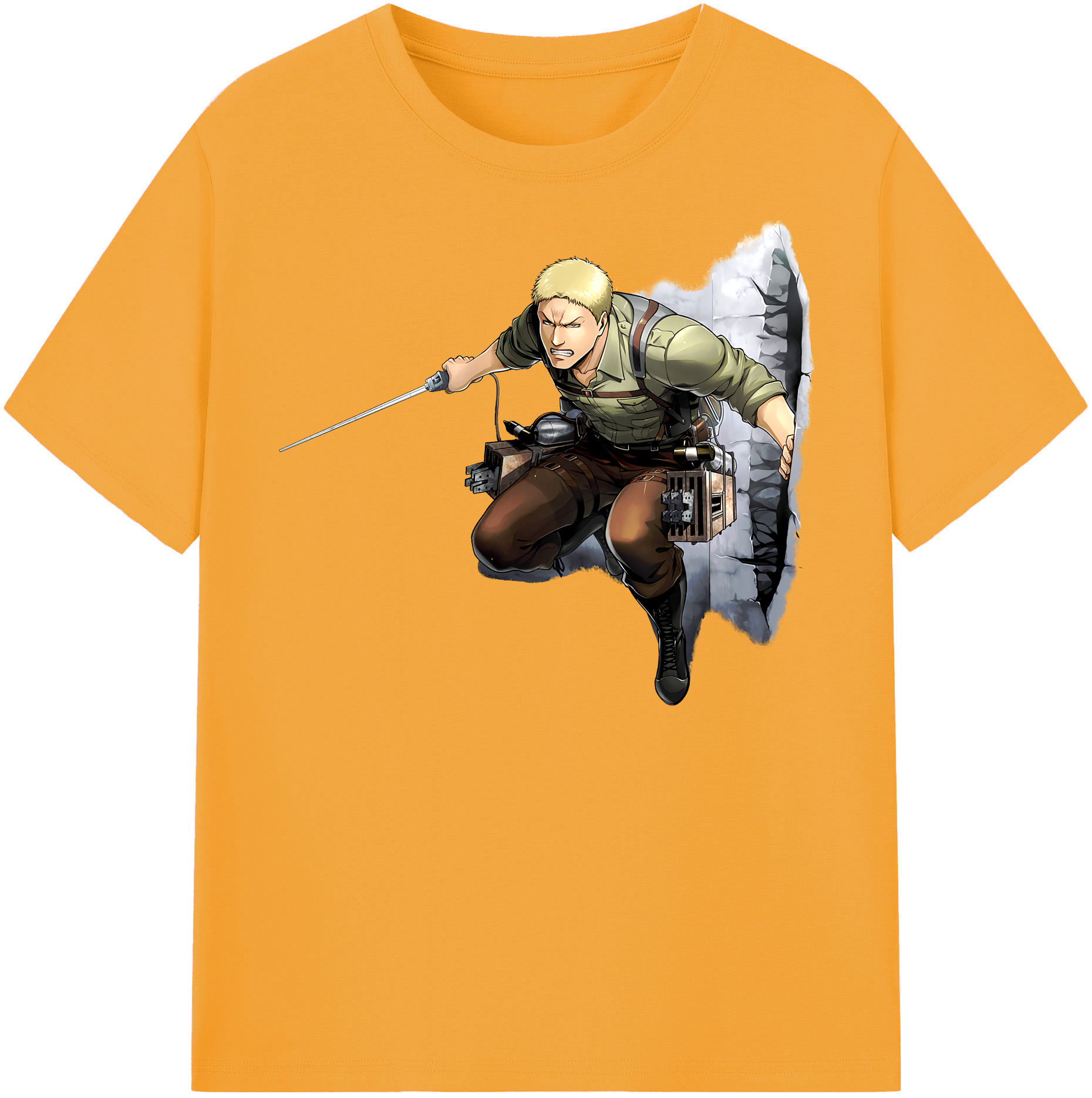 （画像用） 進撃の巨人 ライナー・ブラウン Attack on Titan Reiner Braun レディースカジュアルプリントTシャツ（綿100％）