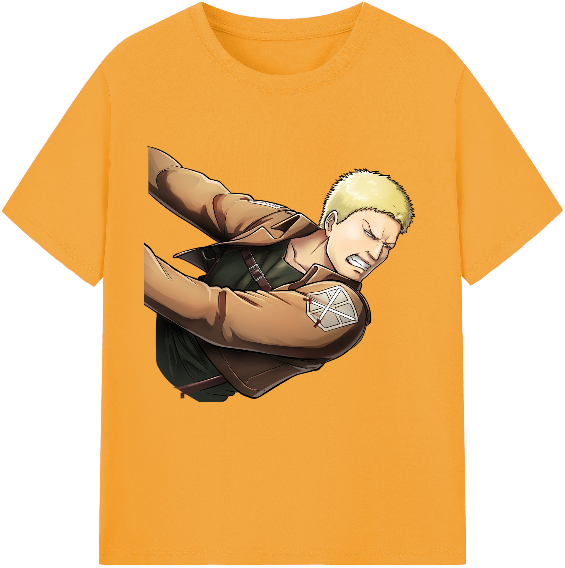 （画像用） 進撃の巨人 ライナー・ブラウン Attack on Titan Reiner Braun レディースカジュアルプリントTシャツ（綿100％）