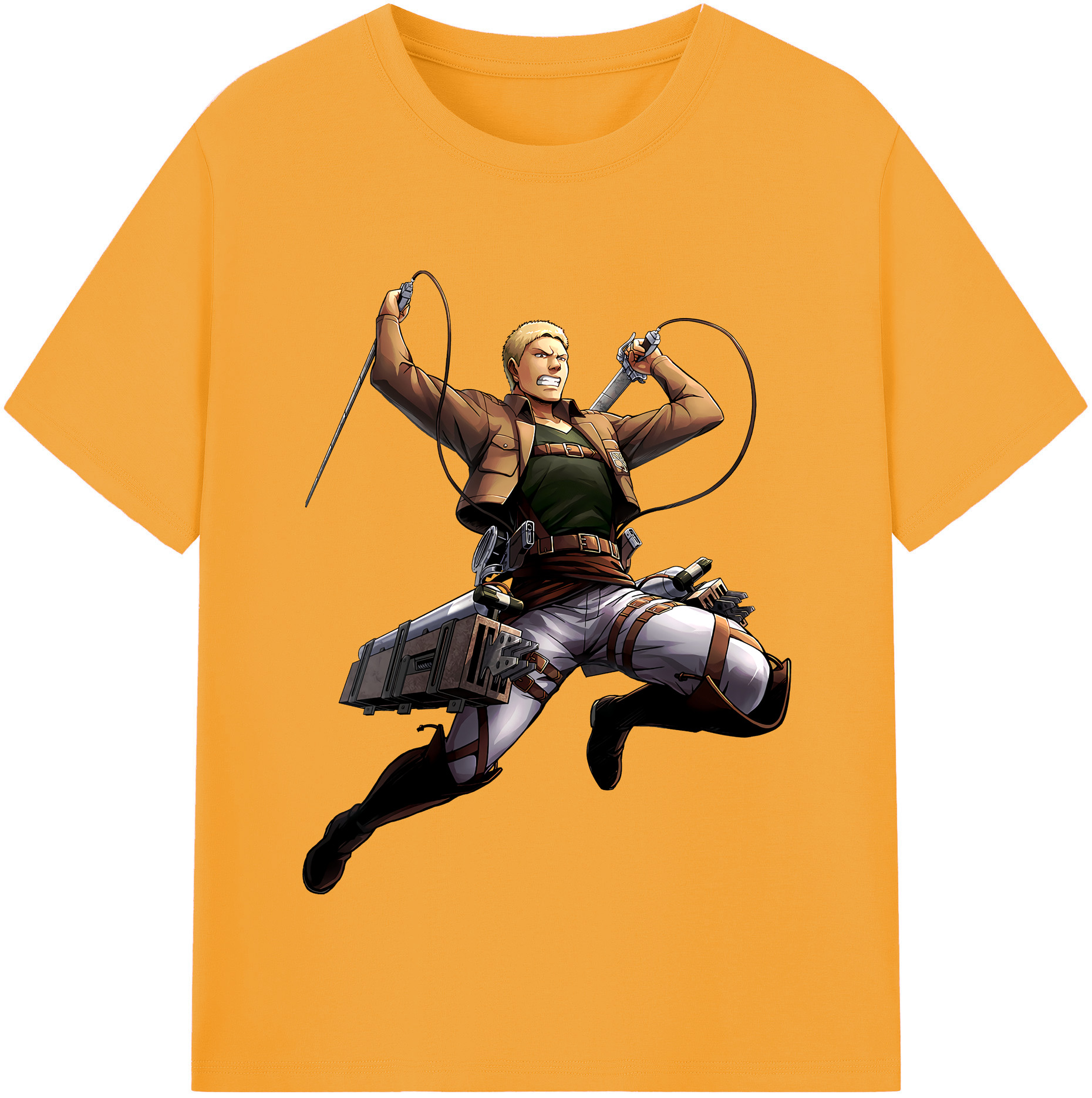 （画像用） 進撃の巨人 ライナー・ブラウン Attack on Titan Reiner Braun レディースカジュアルプリントTシャツ（綿100％）