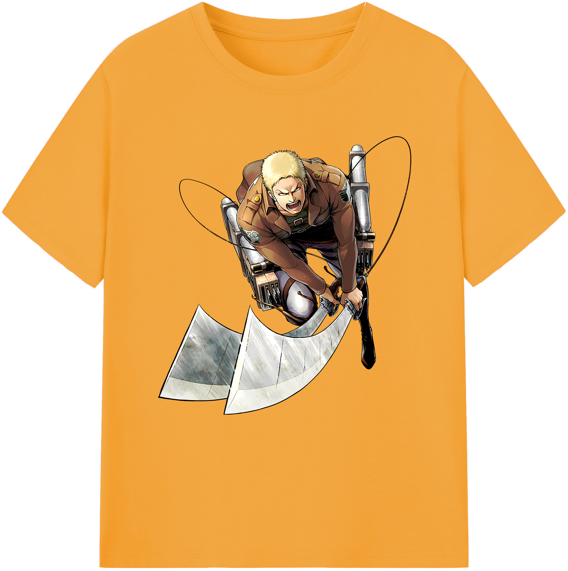 （画像用） 進撃の巨人 ライナー・ブラウン Attack on Titan Reiner Braun レディースカジュアルプリントTシャツ（綿100％）