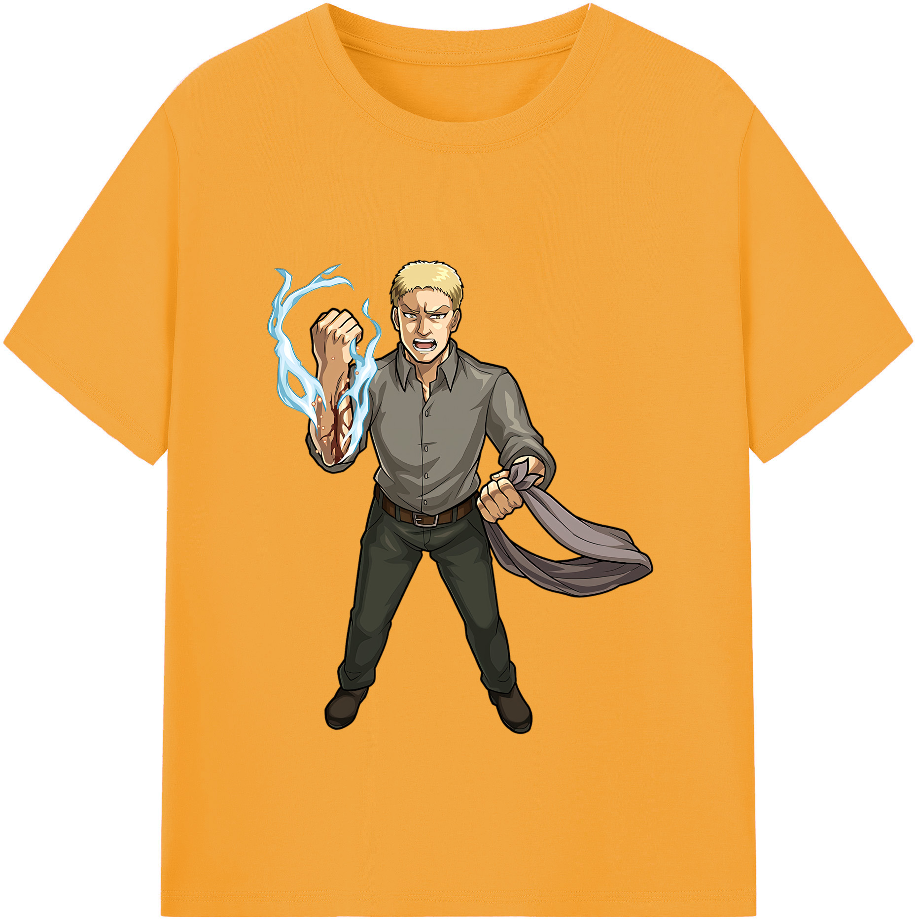 （画像用） 進撃の巨人 ライナー・ブラウン Attack on Titan Reiner Braun レディースカジュアルプリントTシャツ（綿100％）