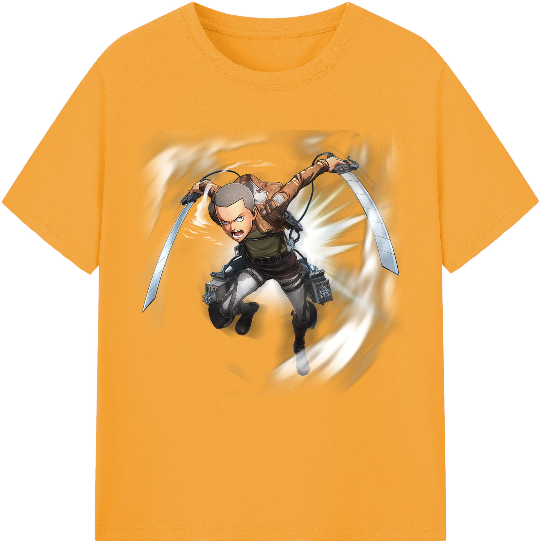 （画像用） 進撃の巨人 コニー·スプリンガー Attack on Titan Connie Springer レディースカジュアルプリントTシャツ（綿100％）