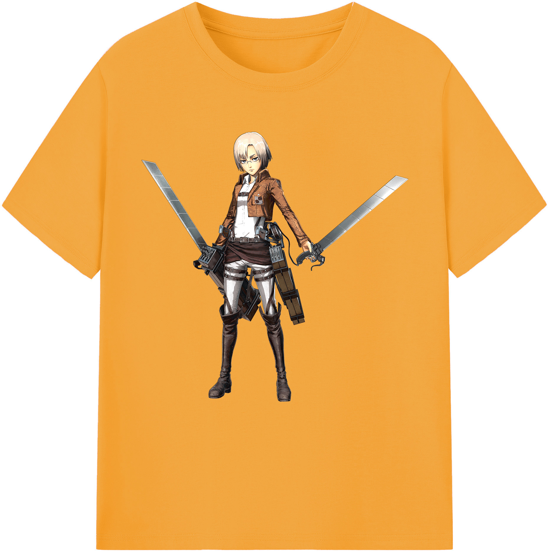 （画像用）  レディースカジュアルプリントTシャツ（綿100％）