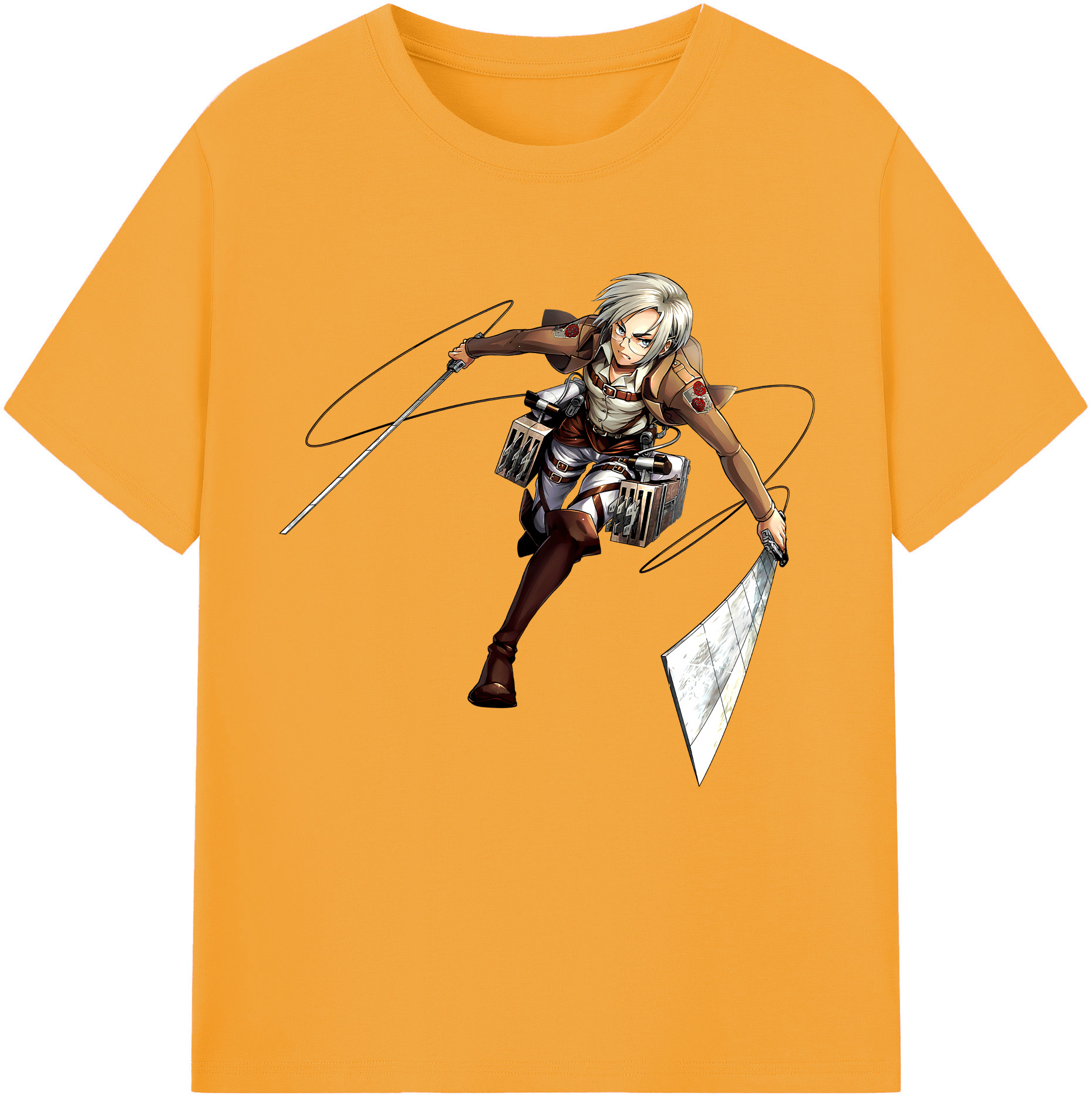 （画像用）  レディースカジュアルプリントTシャツ（綿100％）