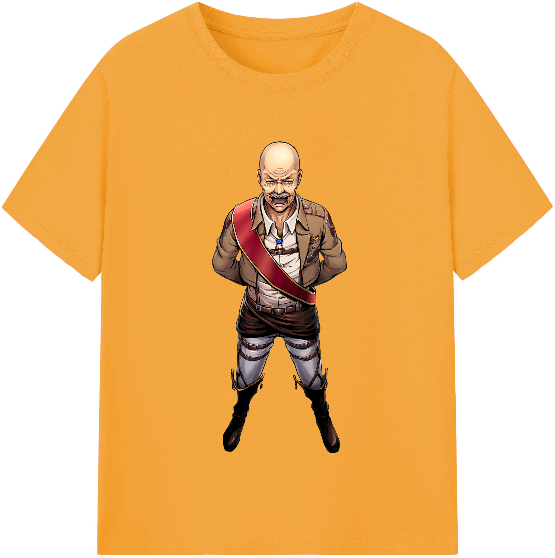 （画像用） 進撃の巨人 ドット·ピクシス Attack on Titan Dot Pixis レディースカジュアルプリントTシャツ（綿100％）