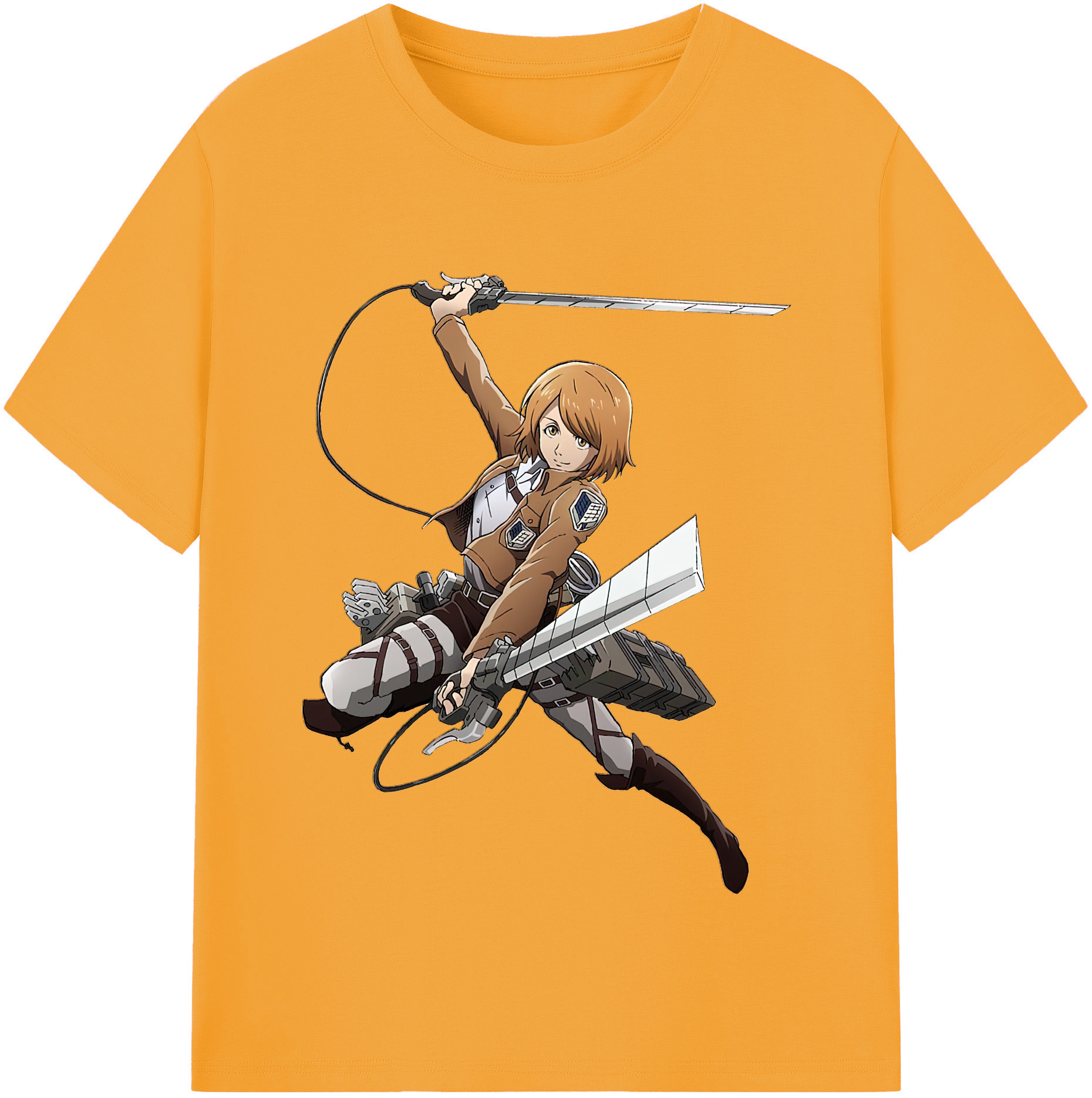 （画像用） 進撃の巨人 ペトラ·ラル Attack on Titan Petra Rall レディースカジュアルプリントTシャツ（綿100％）