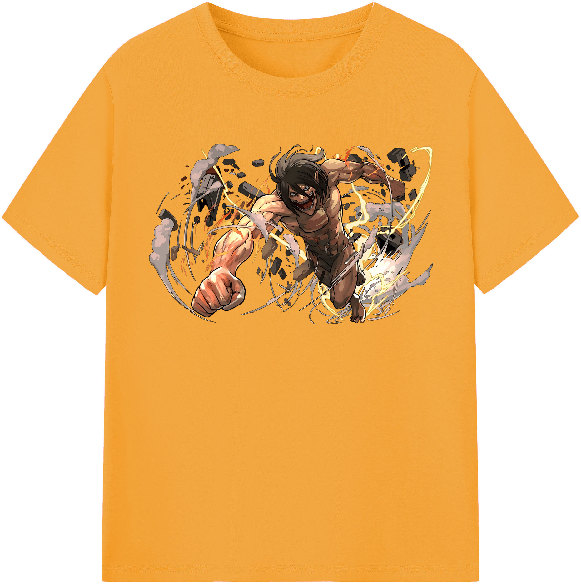 （画像用） 進撃の巨人 Attack on Titan レディースカジュアルプリントTシャツ（綿100％）