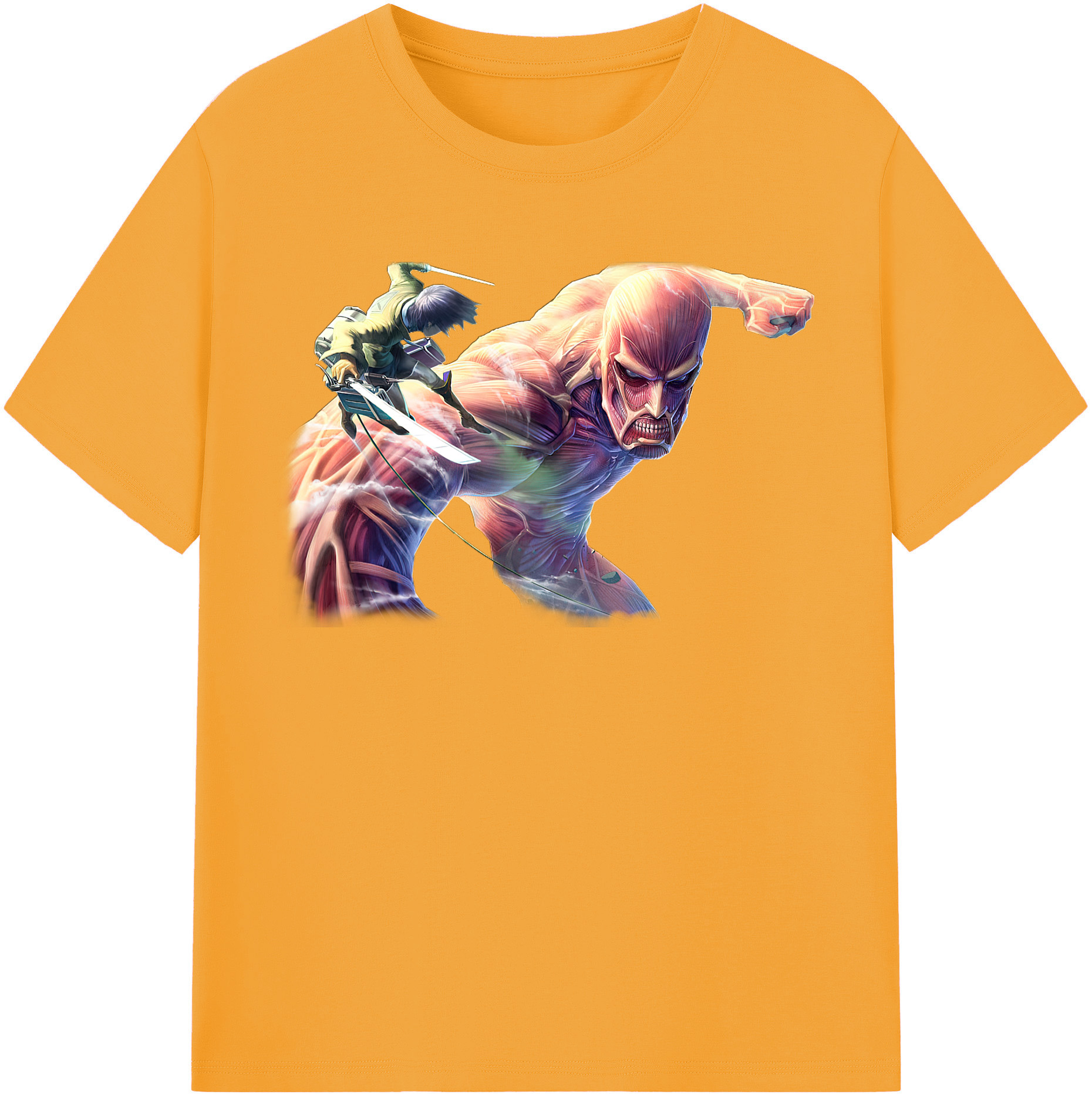 （画像用） 進撃の巨人 Attack on Titan レディースカジュアルプリントTシャツ（綿100％）