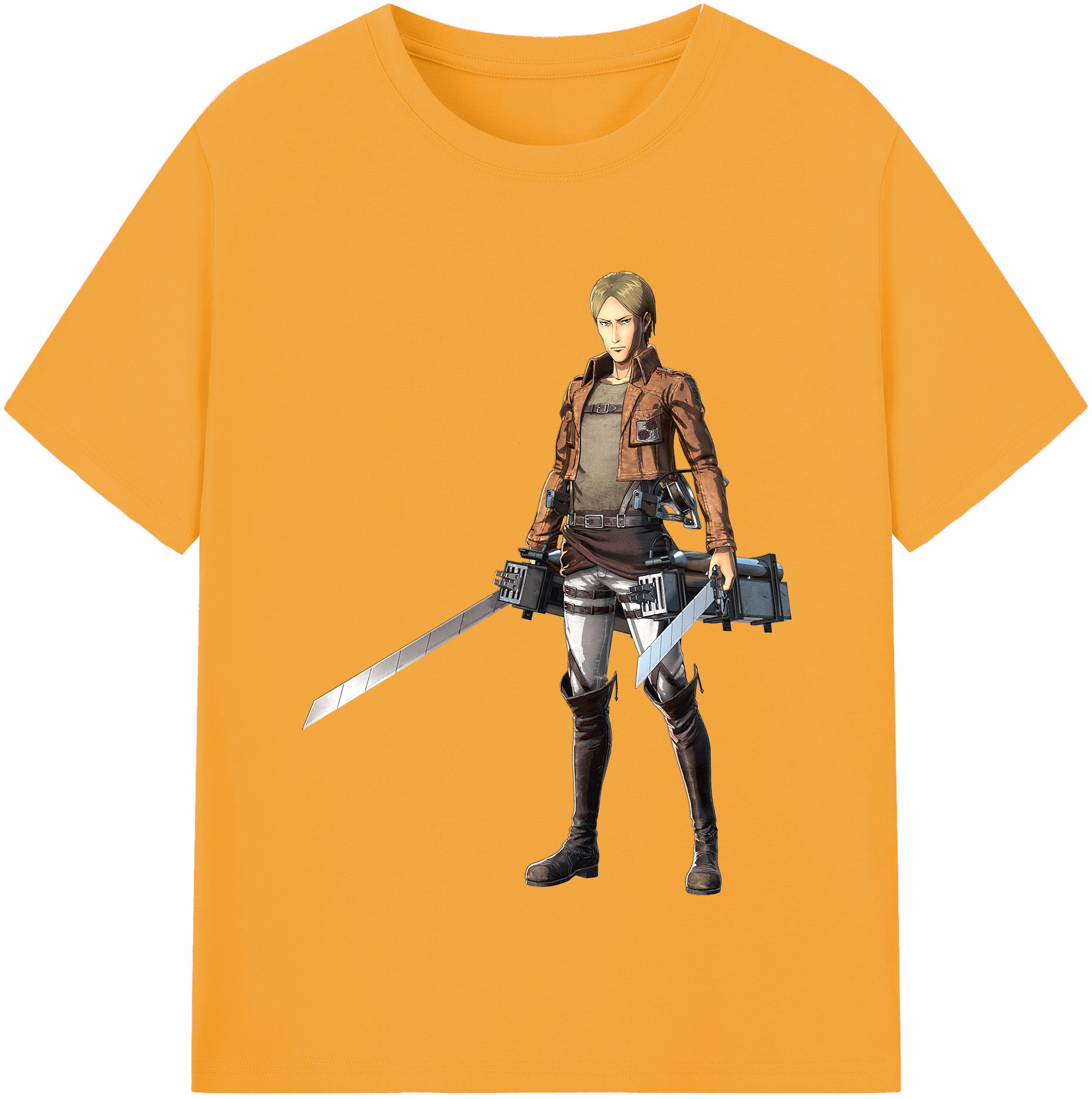 （画像用） 進撃の巨人 Attack on Titan レディースカジュアルプリントTシャツ（綿100％）