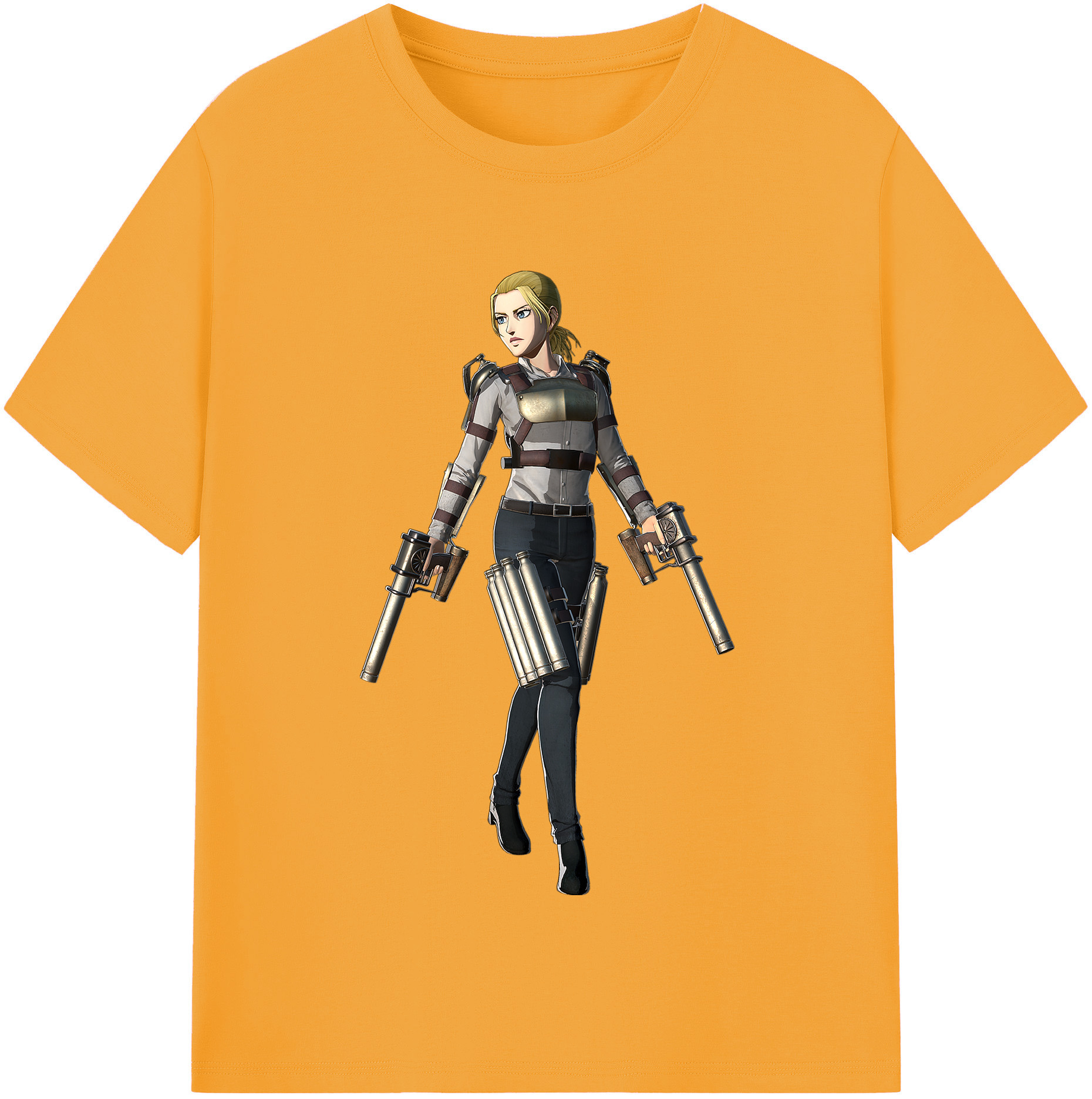 （画像用） 進撃の巨人 Attack on Titan レディースカジュアルプリントTシャツ（綿100％）