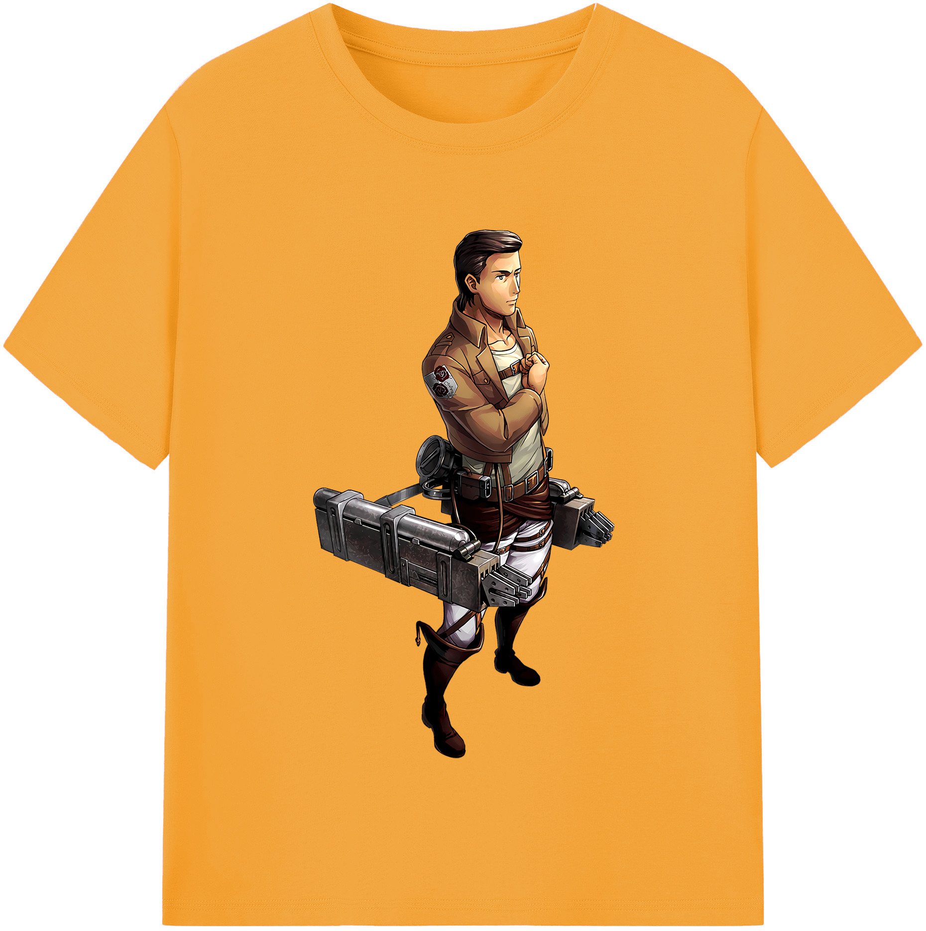 （画像用） 進撃の巨人 Attack on Titan レディースカジュアルプリントTシャツ（綿100％）