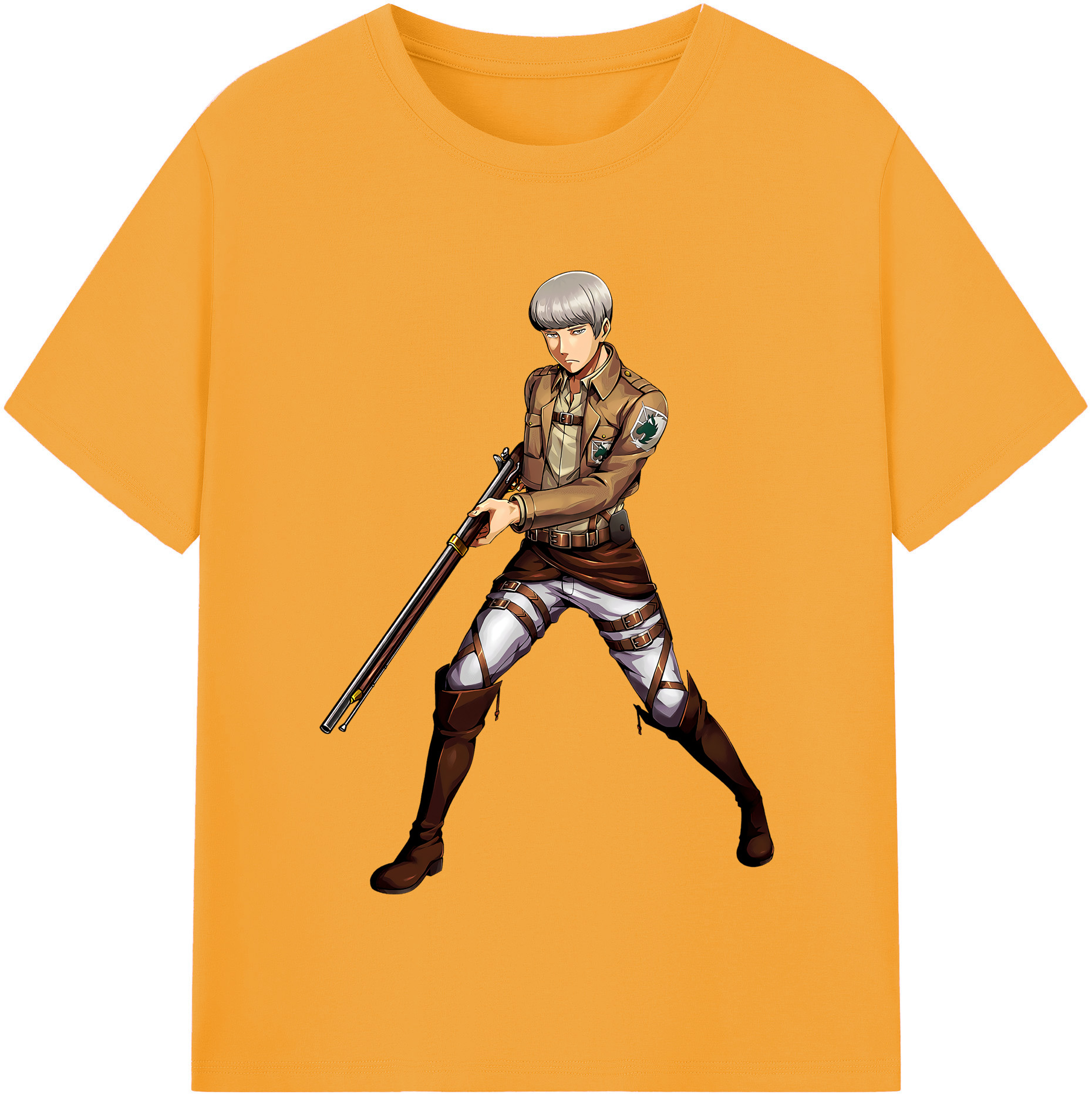 （画像用） 進撃の巨人 Attack on Titan レディースカジュアルプリントTシャツ（綿100％）