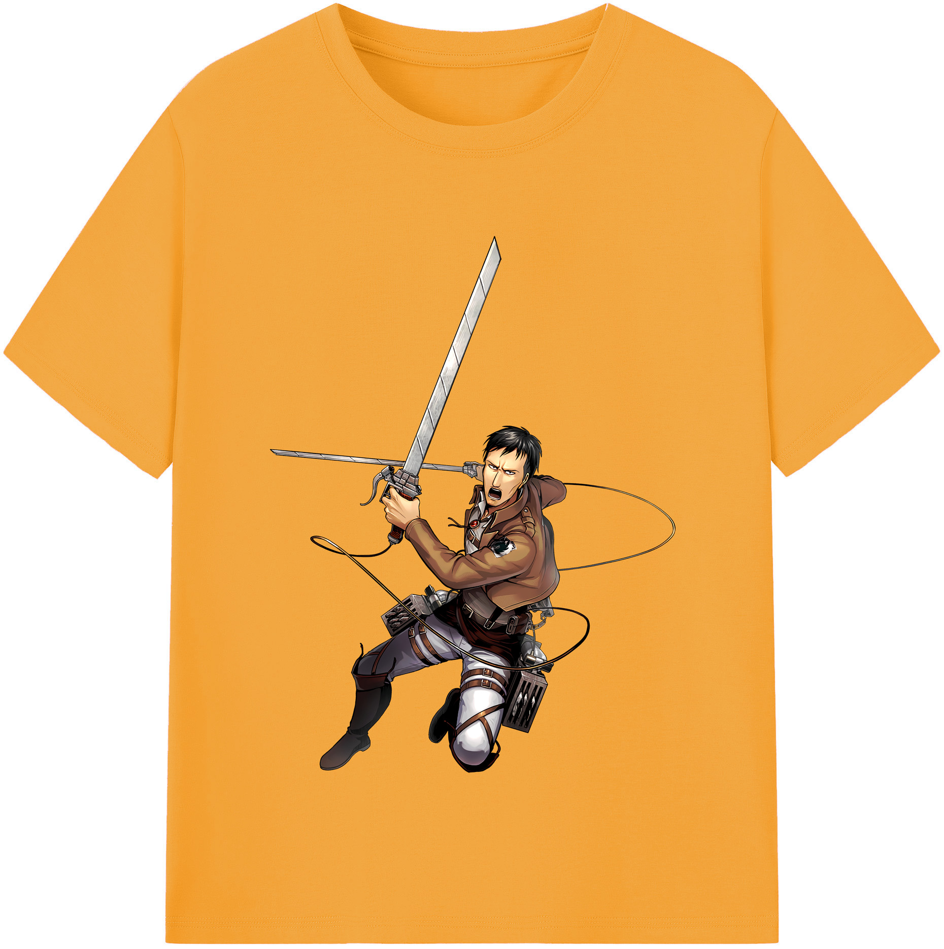 （画像用） 進撃の巨人 Attack on Titan レディースカジュアルプリントTシャツ（綿100％）