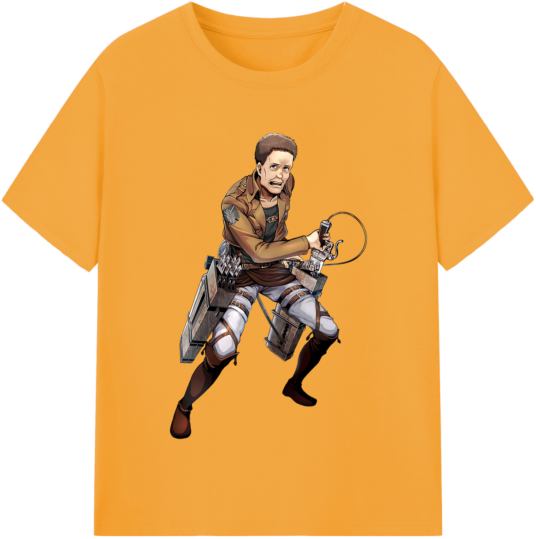 （画像用） 進撃の巨人 Attack on Titan レディースカジュアルプリントTシャツ（綿100％）