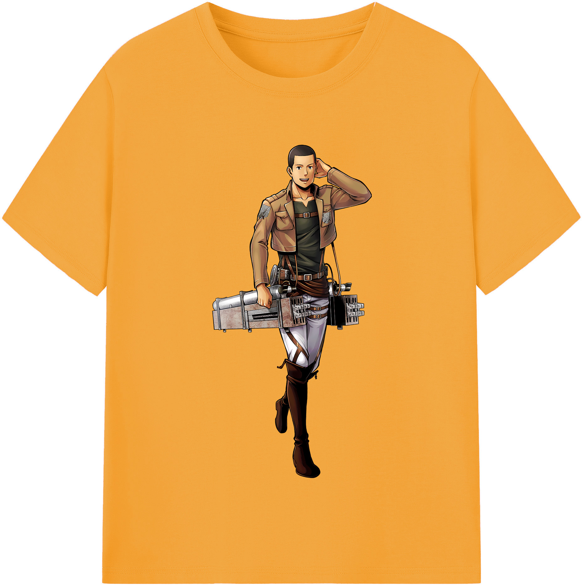 （画像用） 進撃の巨人 Attack on Titan レディースカジュアルプリントTシャツ（綿100％）