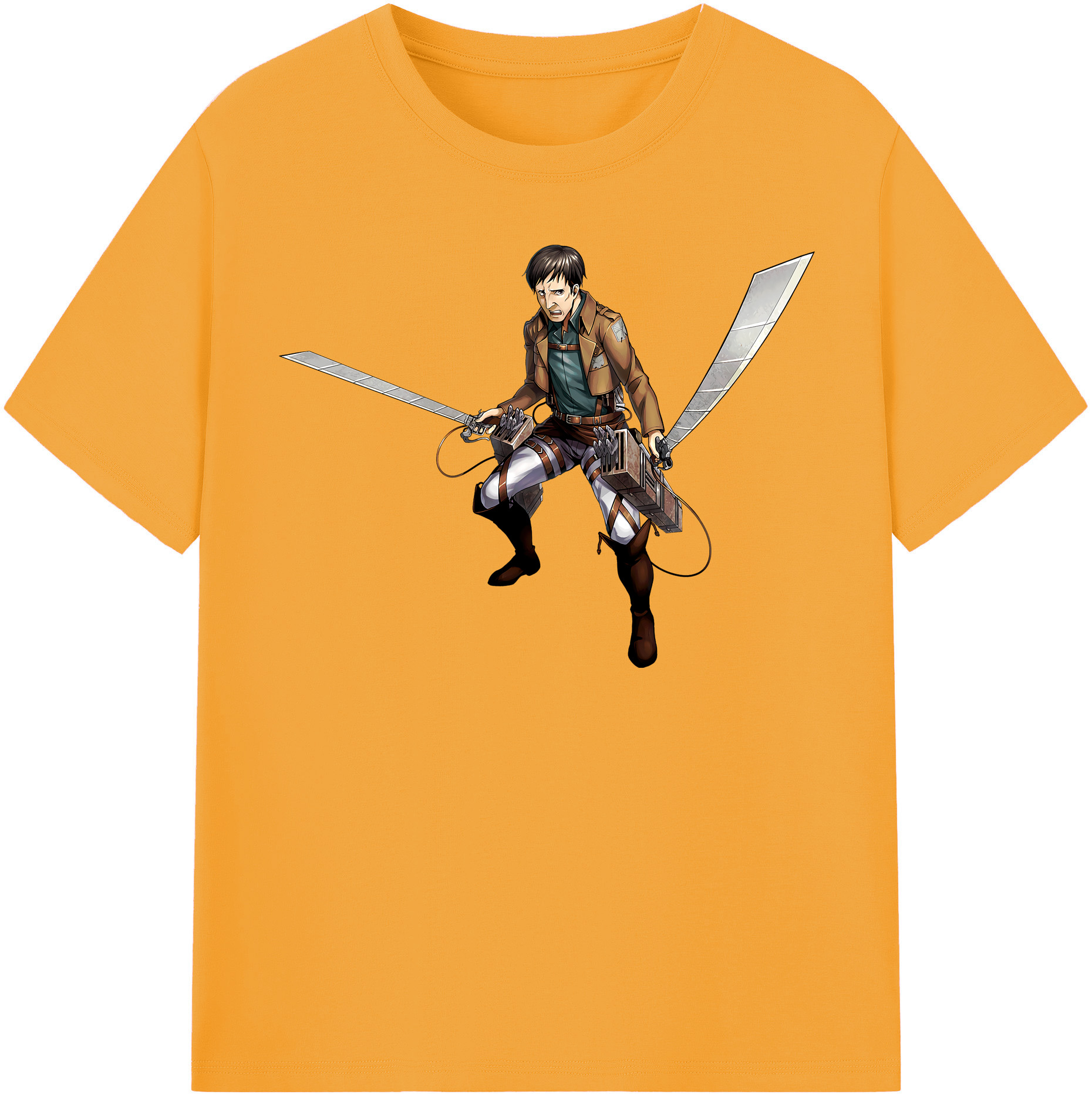 （画像用） 進撃の巨人 Attack on Titan レディースカジュアルプリントTシャツ（綿100％）