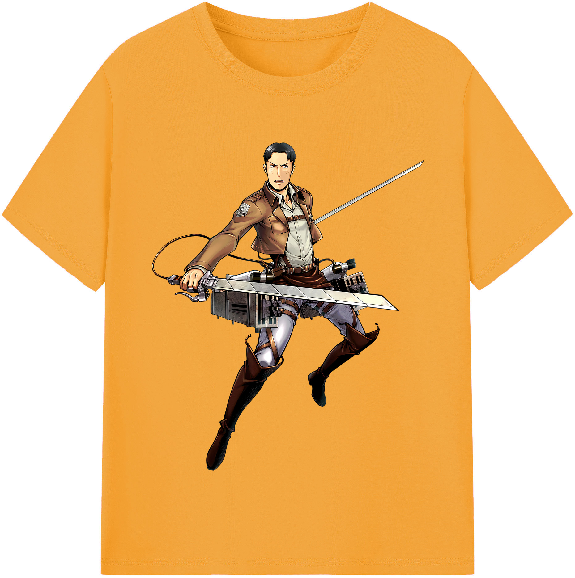 （画像用） 進撃の巨人 Attack on Titan レディースカジュアルプリントTシャツ（綿100％）