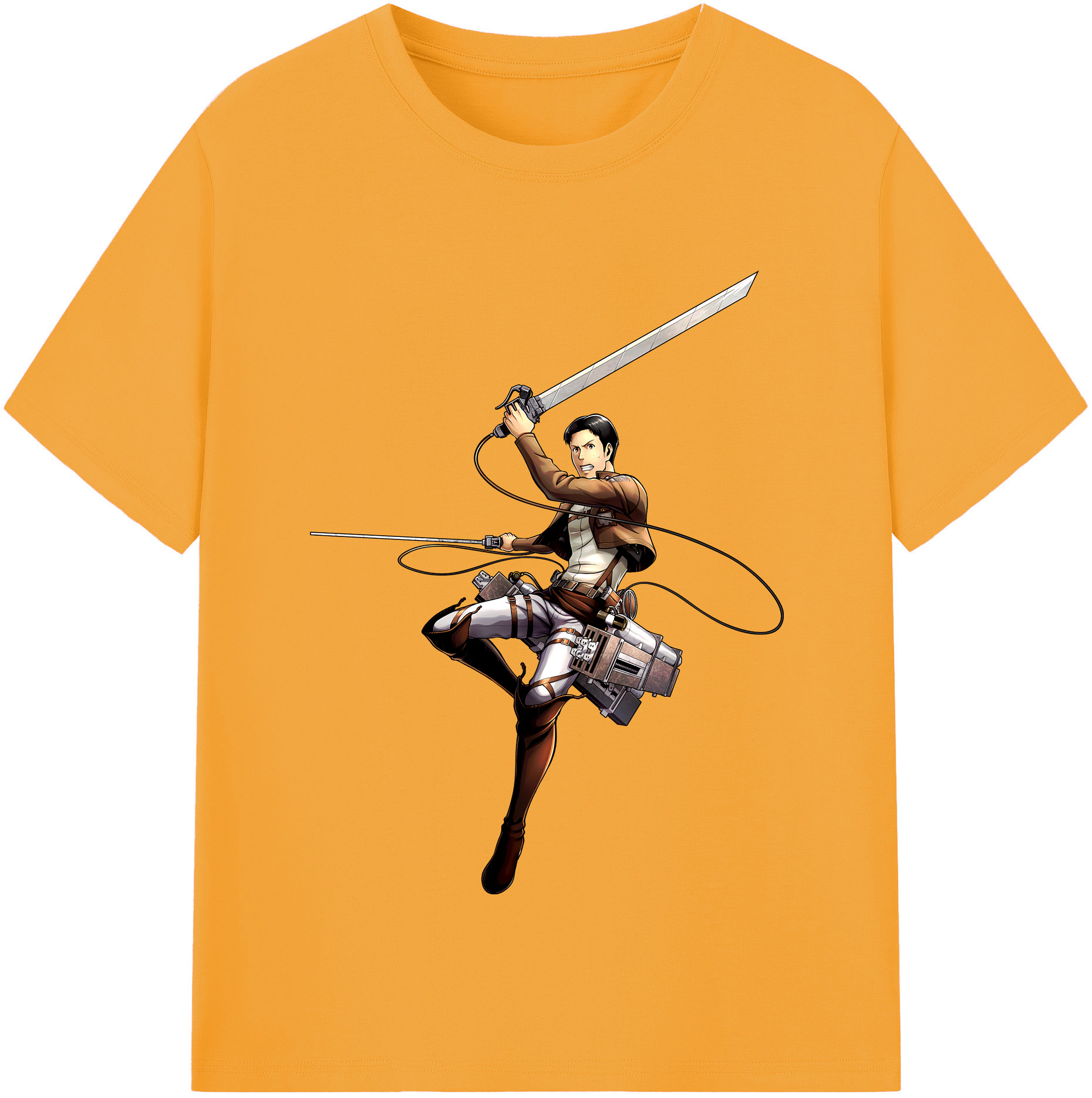 （画像用） 進撃の巨人 Attack on Titan レディースカジュアルプリントTシャツ（綿100％）