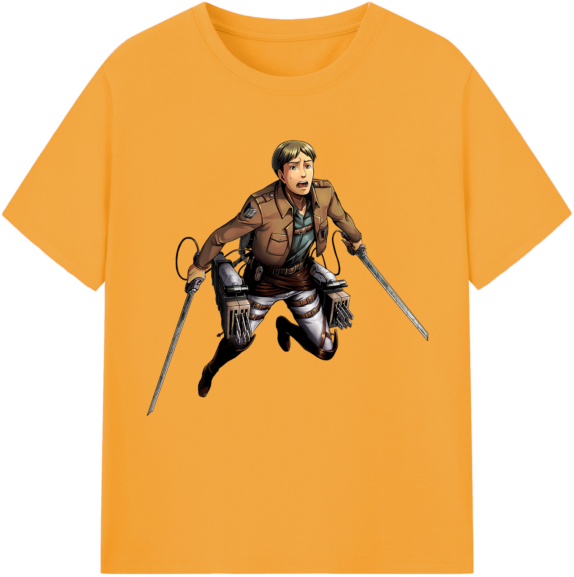 （画像用） 進撃の巨人 Attack on Titan レディースカジュアルプリントTシャツ（綿100％）
