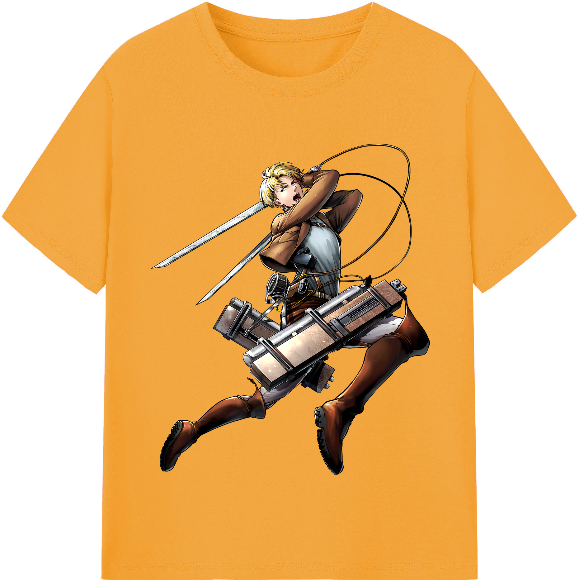 （画像用） 進撃の巨人 Attack on Titan レディースカジュアルプリントTシャツ（綿100％）