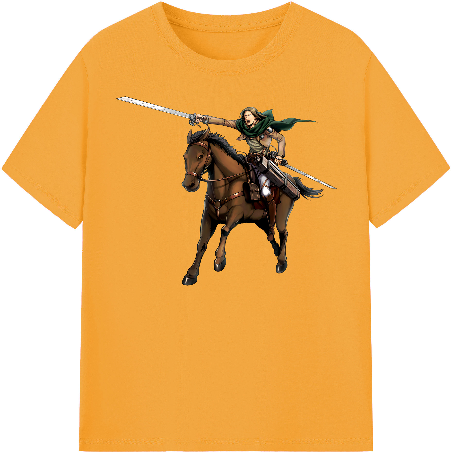 （画像用） 進撃の巨人 Attack on Titan レディースカジュアルプリントTシャツ（綿100％）