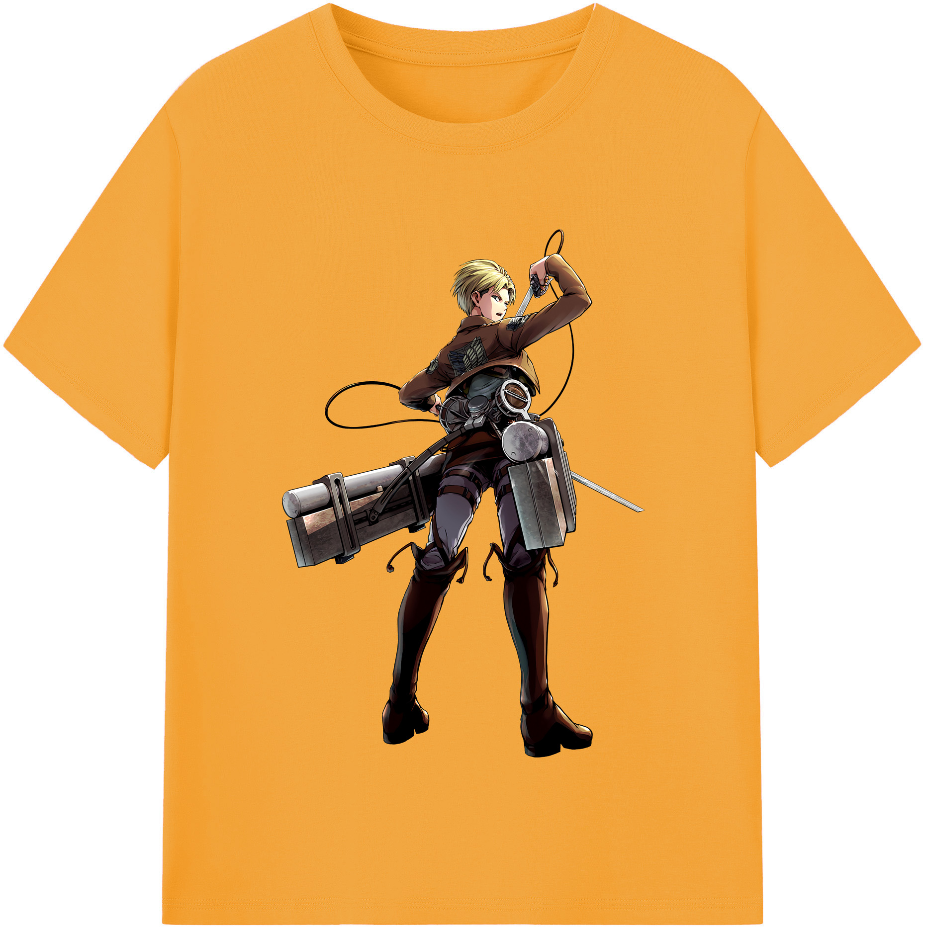 （画像用） 進撃の巨人 Attack on Titan レディースカジュアルプリントTシャツ（綿100％）