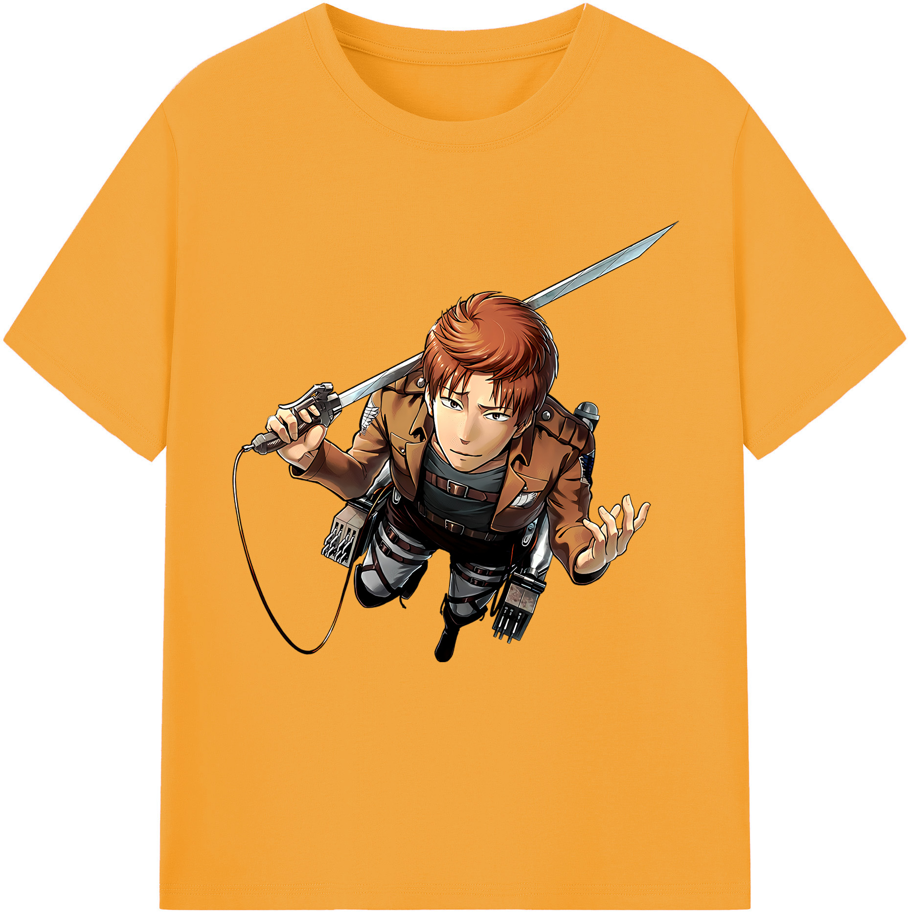 （画像用） 進撃の巨人 Attack on Titan レディースカジュアルプリントTシャツ（綿100％）
