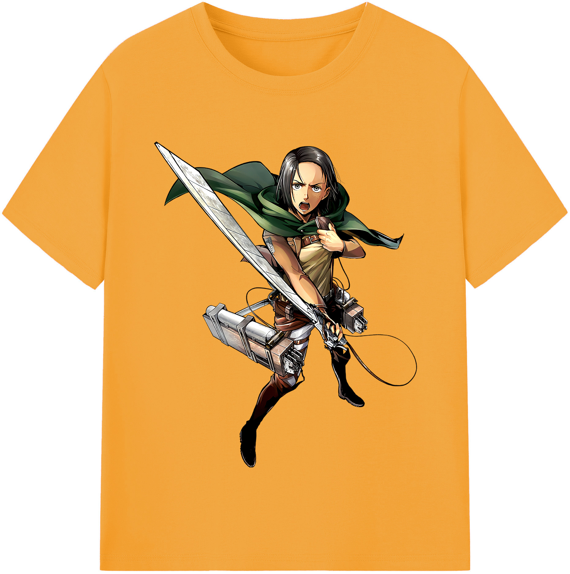 （画像用） 進撃の巨人 Attack on Titan レディースカジュアルプリントTシャツ（綿100％）