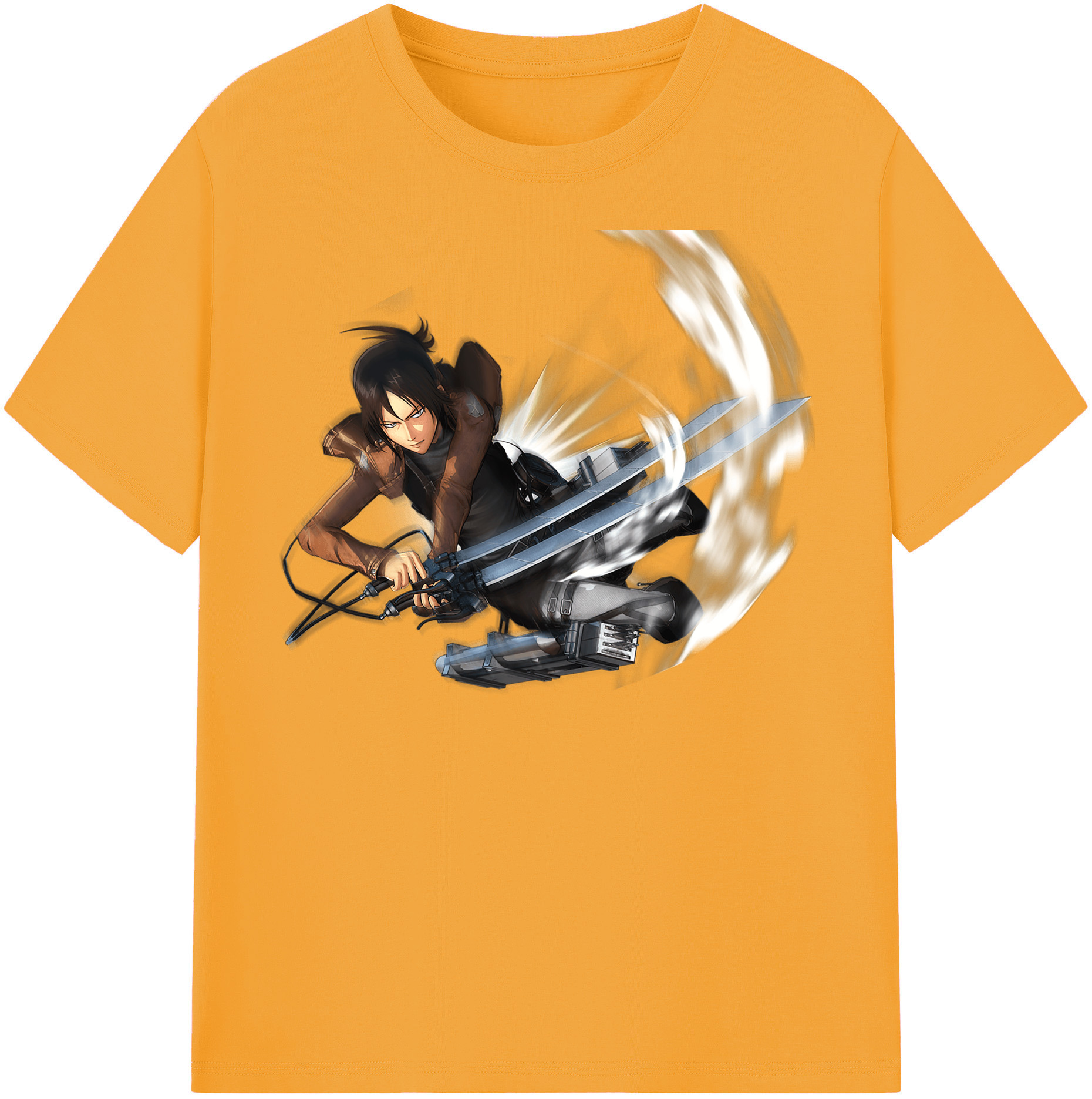 （画像用） 進撃の巨人 Attack on Titan レディースカジュアルプリントTシャツ（綿100％）