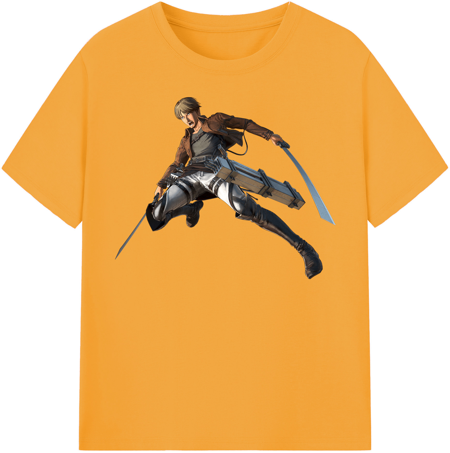 （画像用） 進撃の巨人 Attack on Titan レディースカジュアルプリントTシャツ（綿100％）