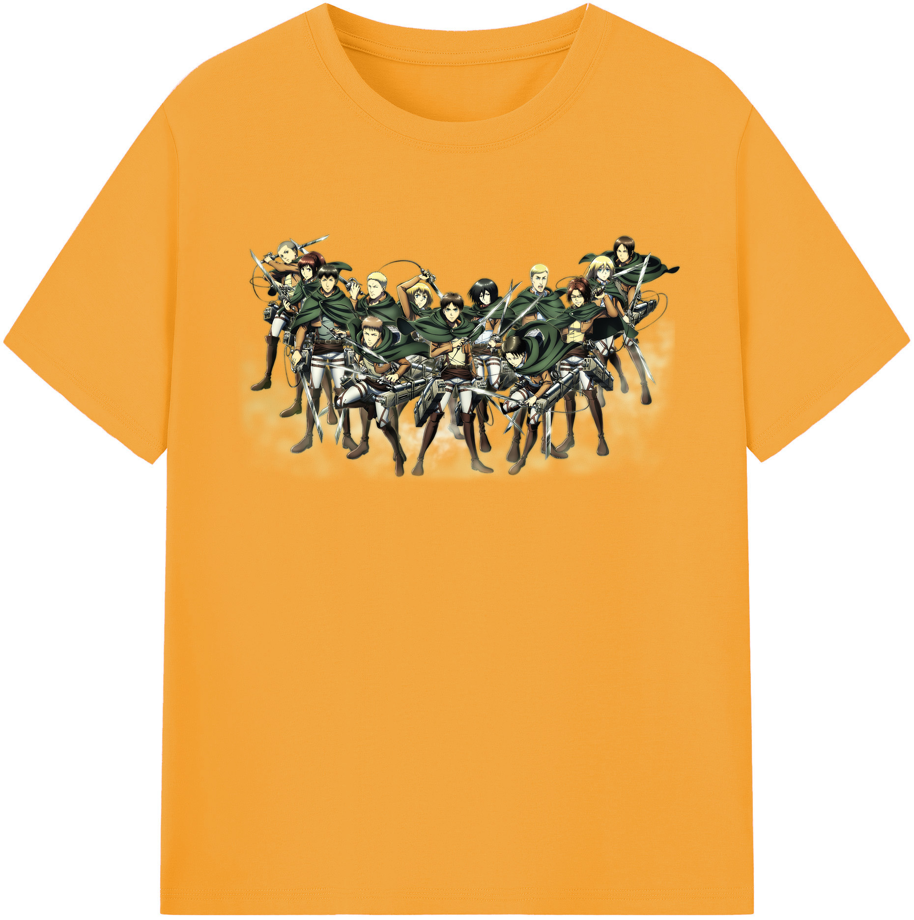 （画像用） 進撃の巨人 Attack on Titan レディースカジュアルプリントTシャツ（綿100％）