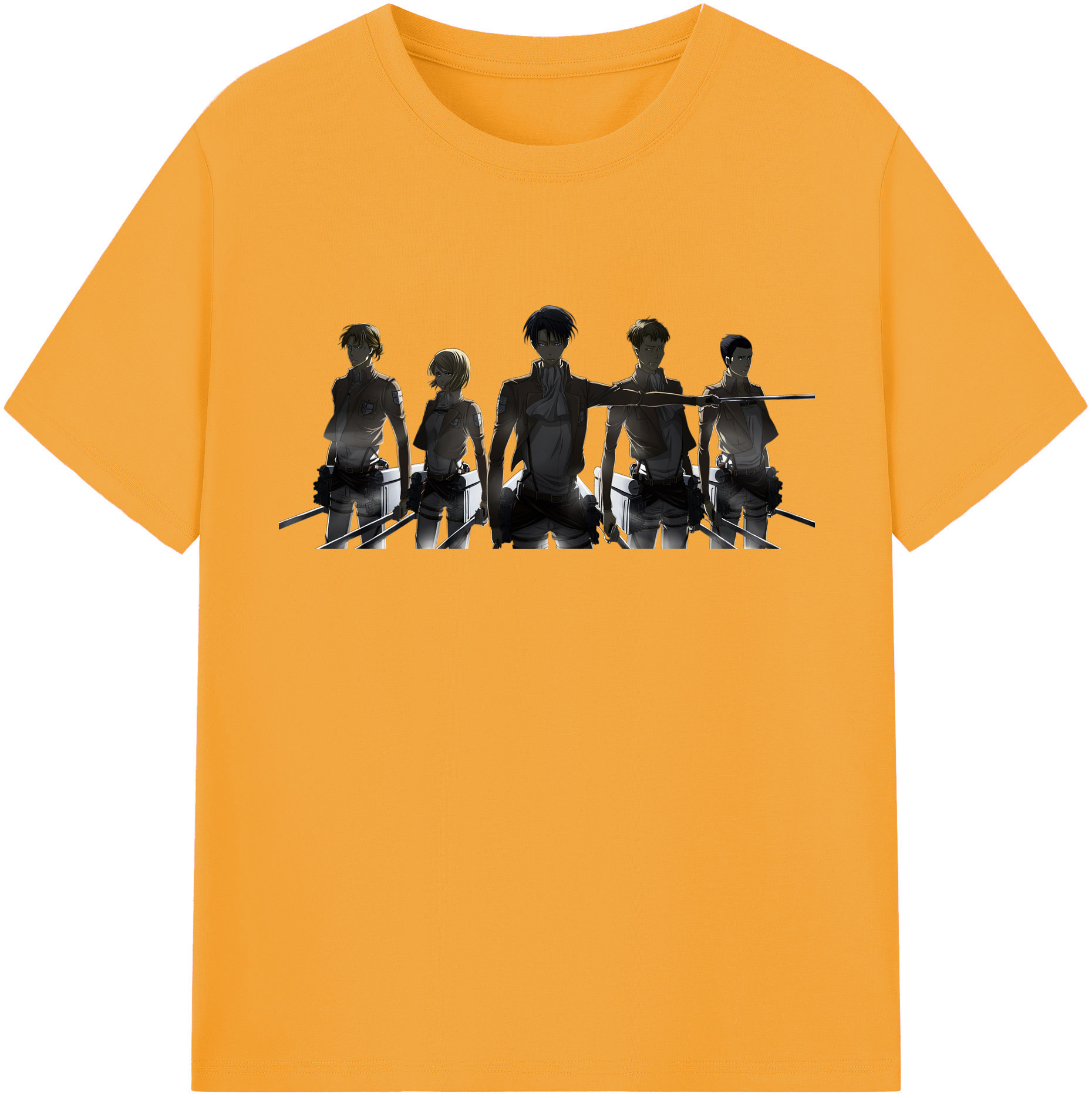 （画像用） 進撃の巨人 Attack on Titan レディースカジュアルプリントTシャツ（綿100％）