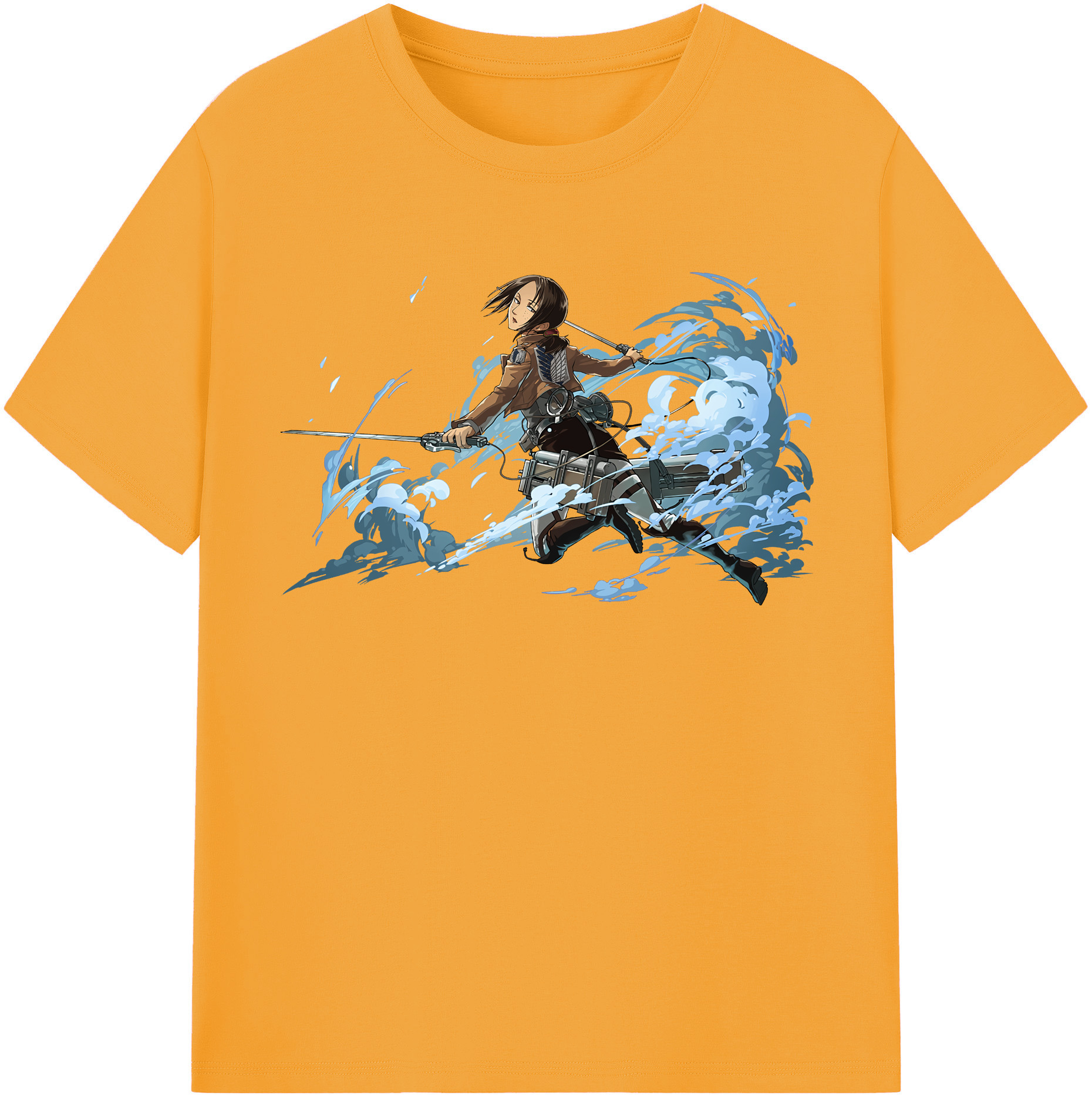（画像用） 進撃の巨人 Attack on Titan レディースカジュアルプリントTシャツ（綿100％）