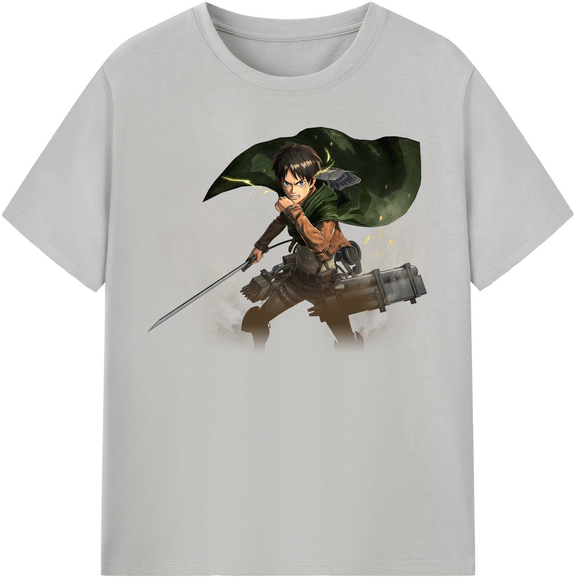 （画像用） 進撃の巨人 エレン･イェーガー Attack on Titan Eren Jäger レディースカジュアルプリントTシャツ（綿100％）