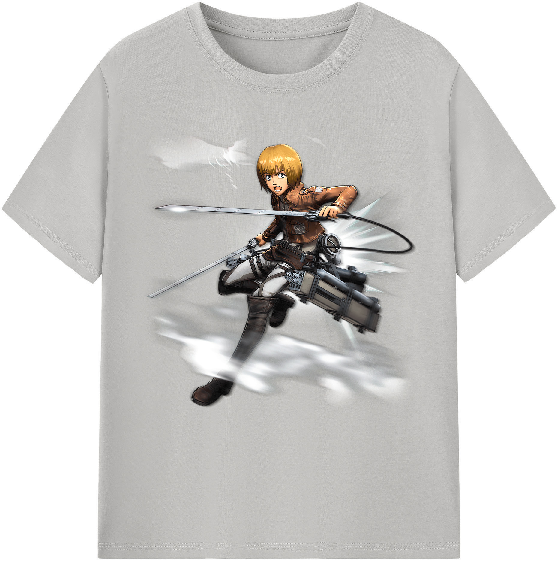 （画像用） 進撃の巨人 アルミン·アルレルト Attack on Titan Armin Arlert レディースカジュアルプリントTシャツ（綿100％）