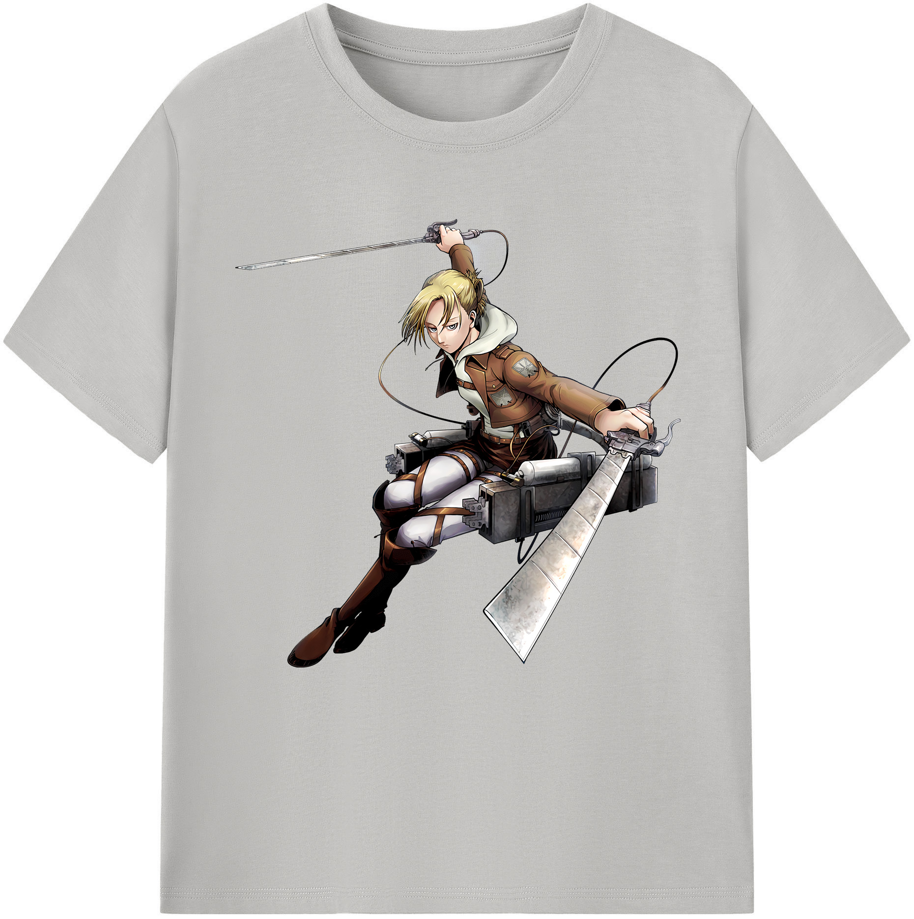 （画像用） 進撃の巨人 アニ・レオンハート Attack on Titan Annie Leonhart レディースカジュアルプリントTシャツ（綿100％）
