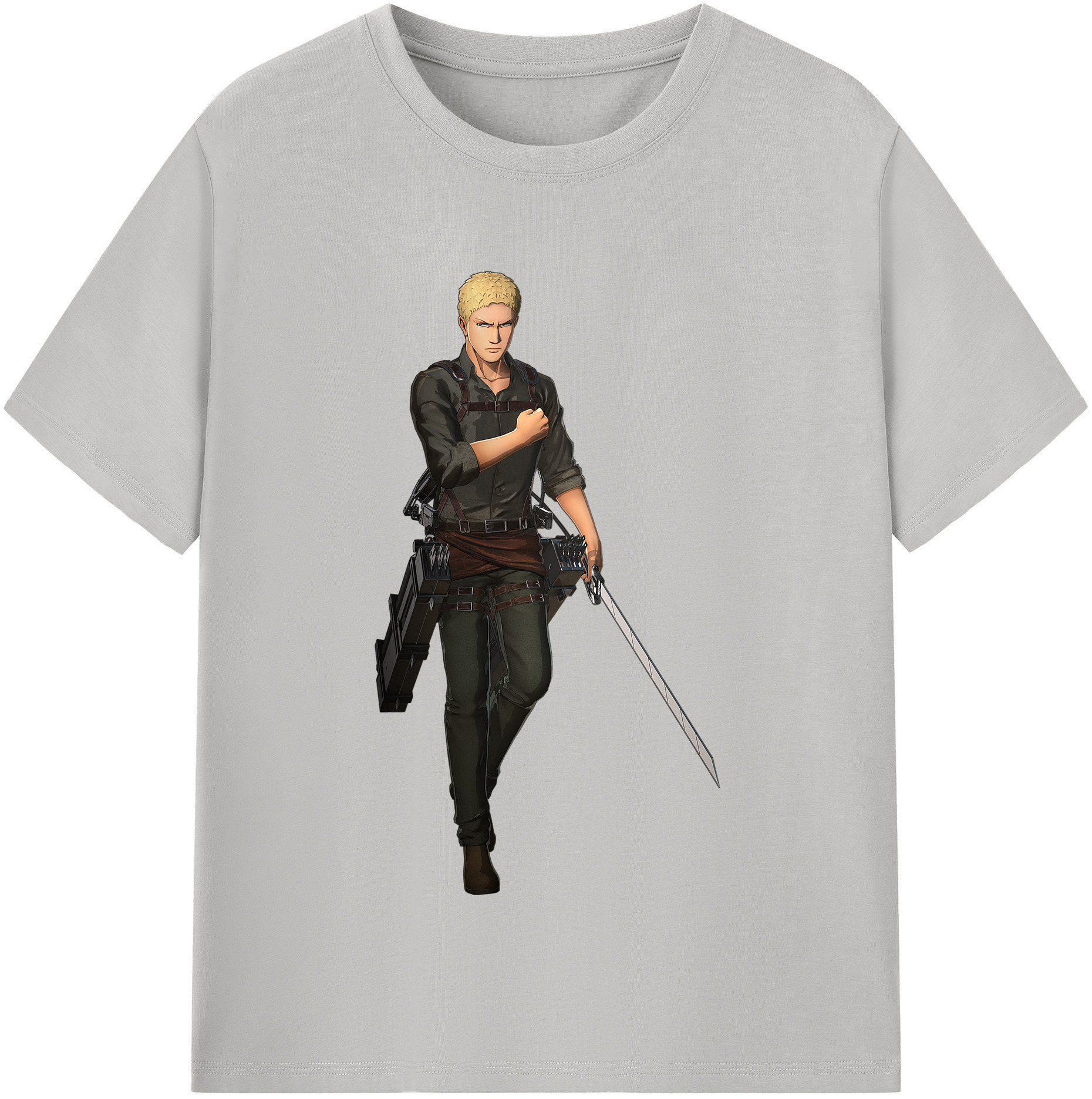 （画像用） 進撃の巨人 ライナー・ブラウン Attack on Titan Reiner Braun レディースカジュアルプリントTシャツ（綿100％）
