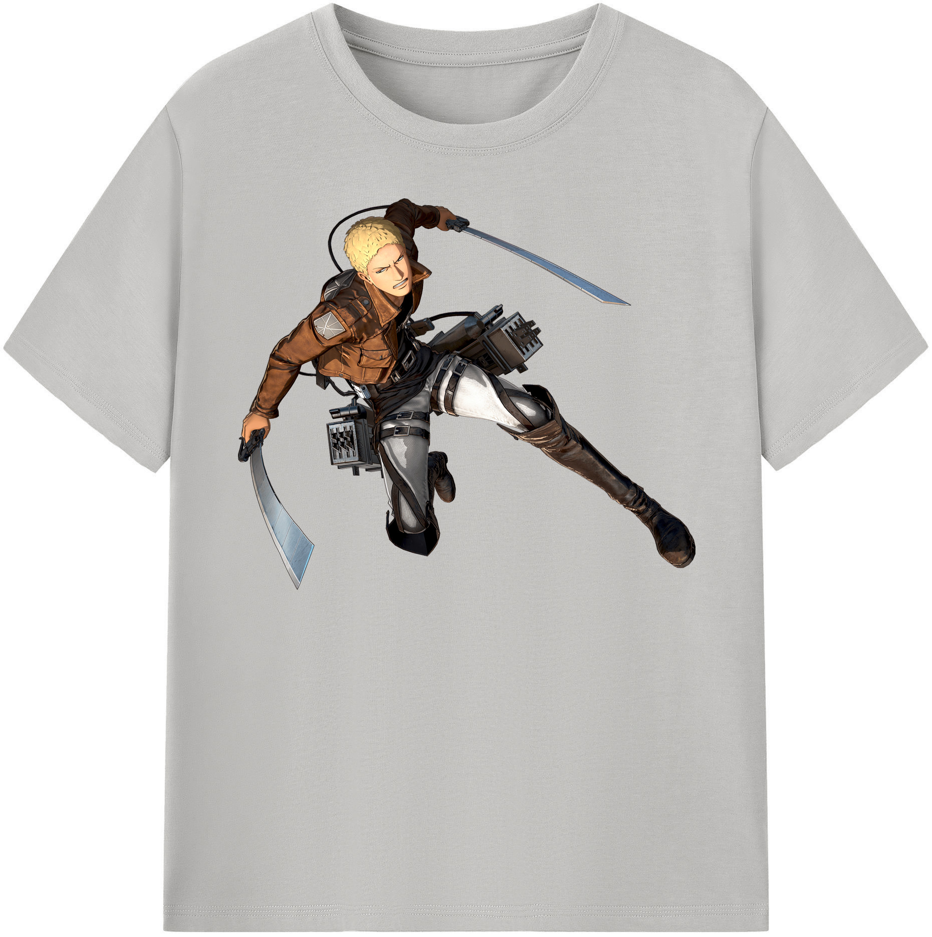（画像用） 進撃の巨人 ライナー・ブラウン Attack on Titan Reiner Braun レディースカジュアルプリントTシャツ（綿100％）