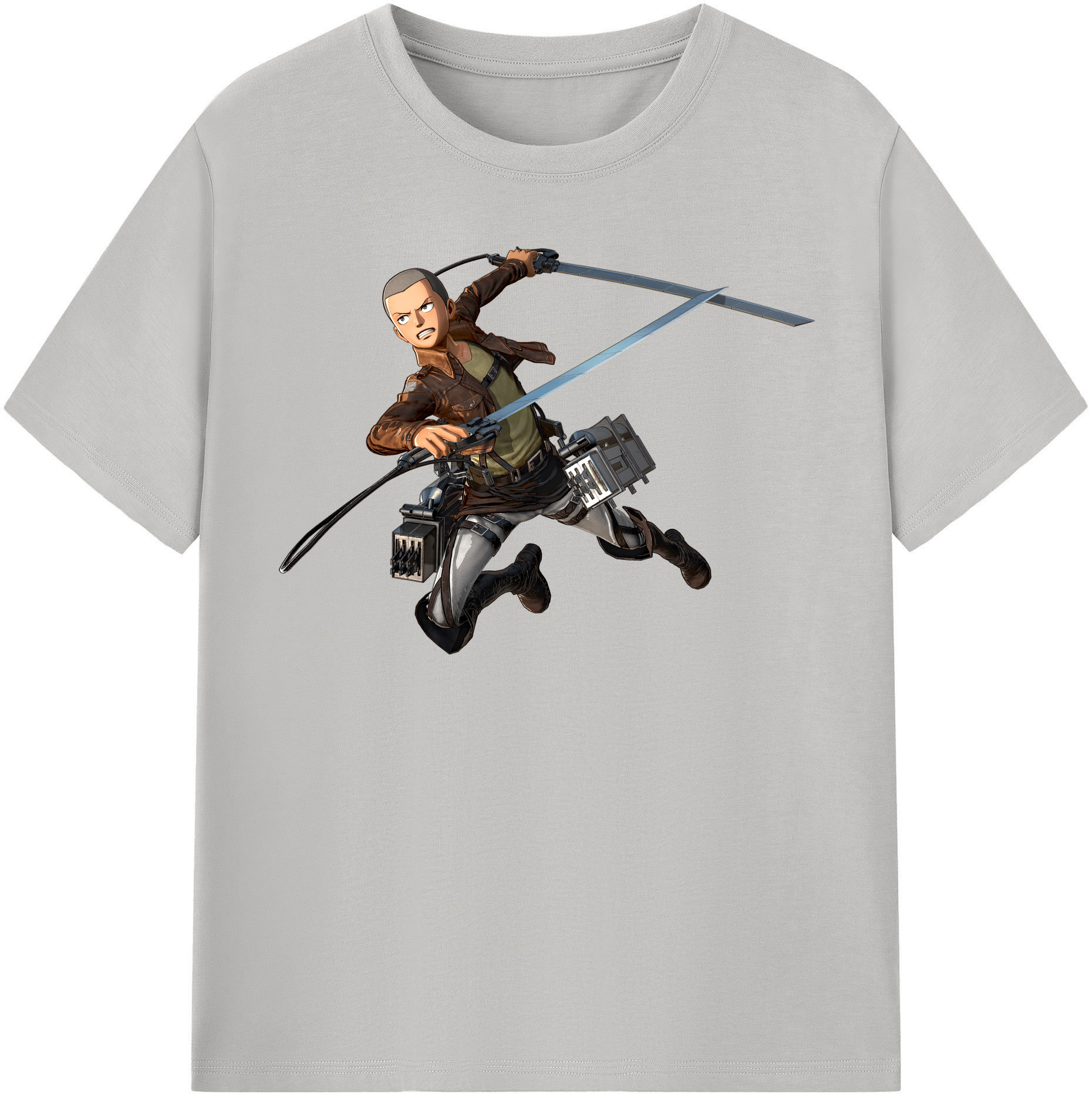 （画像用） 進撃の巨人 コニー·スプリンガー Attack on Titan Connie Springer レディースカジュアルプリントTシャツ（綿100％）