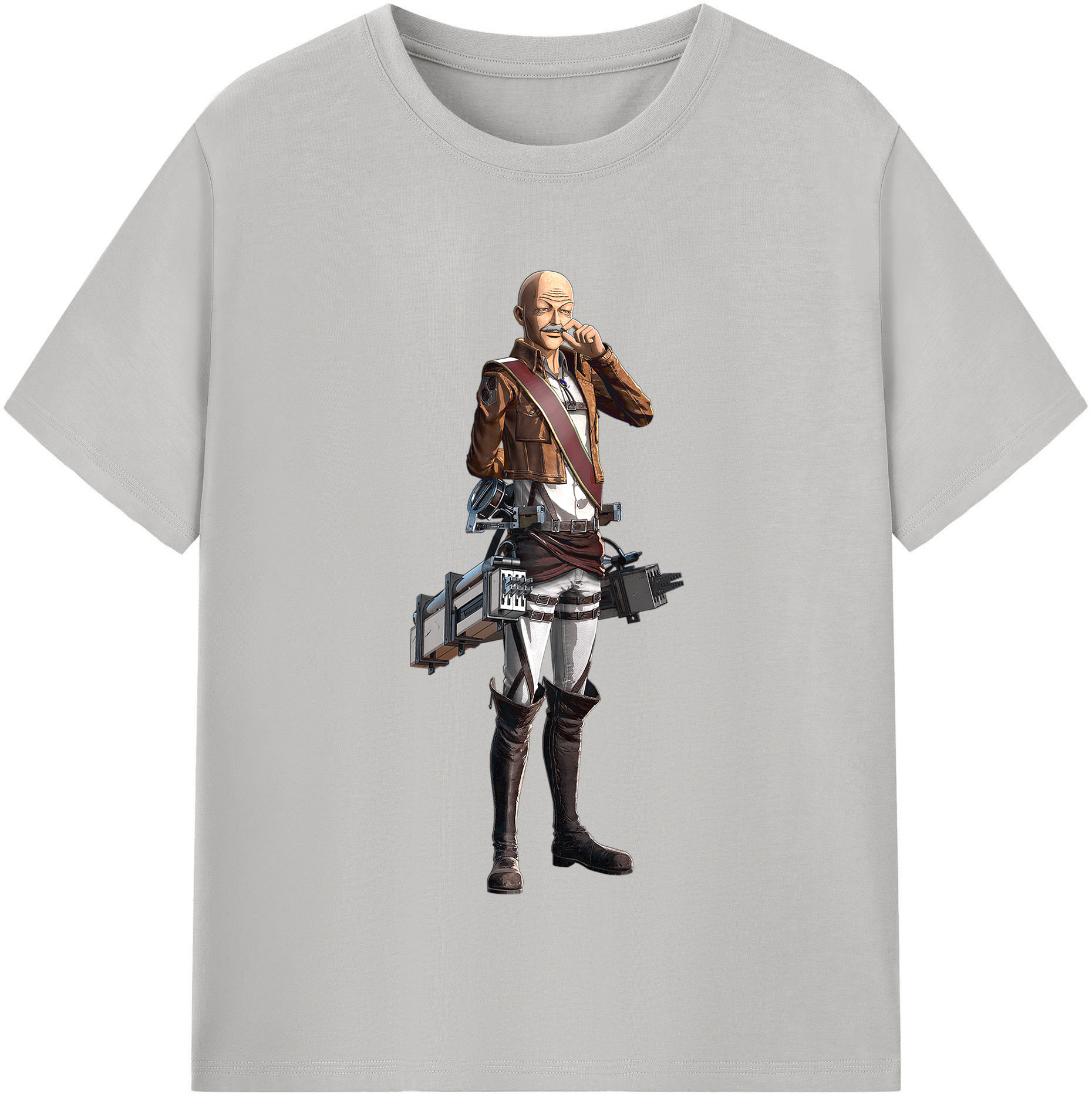 （画像用） 進撃の巨人 ドット·ピクシス Attack on Titan Dot Pixis レディースカジュアルプリントTシャツ（綿100％）