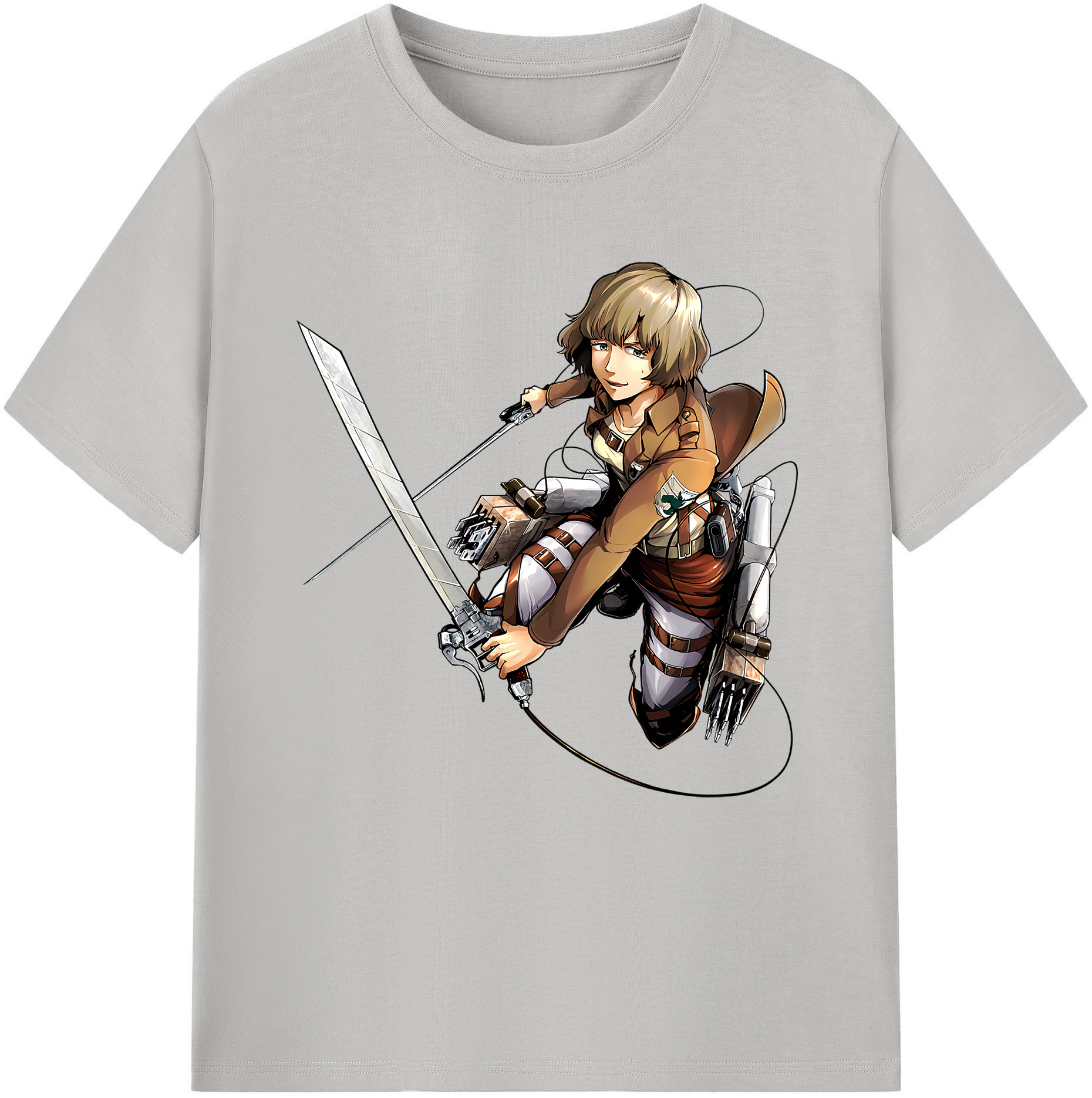 （画像用） 進撃の巨人 ヒツチ Attack on Titan Hitch レディースカジュアルプリントTシャツ（綿100％）
