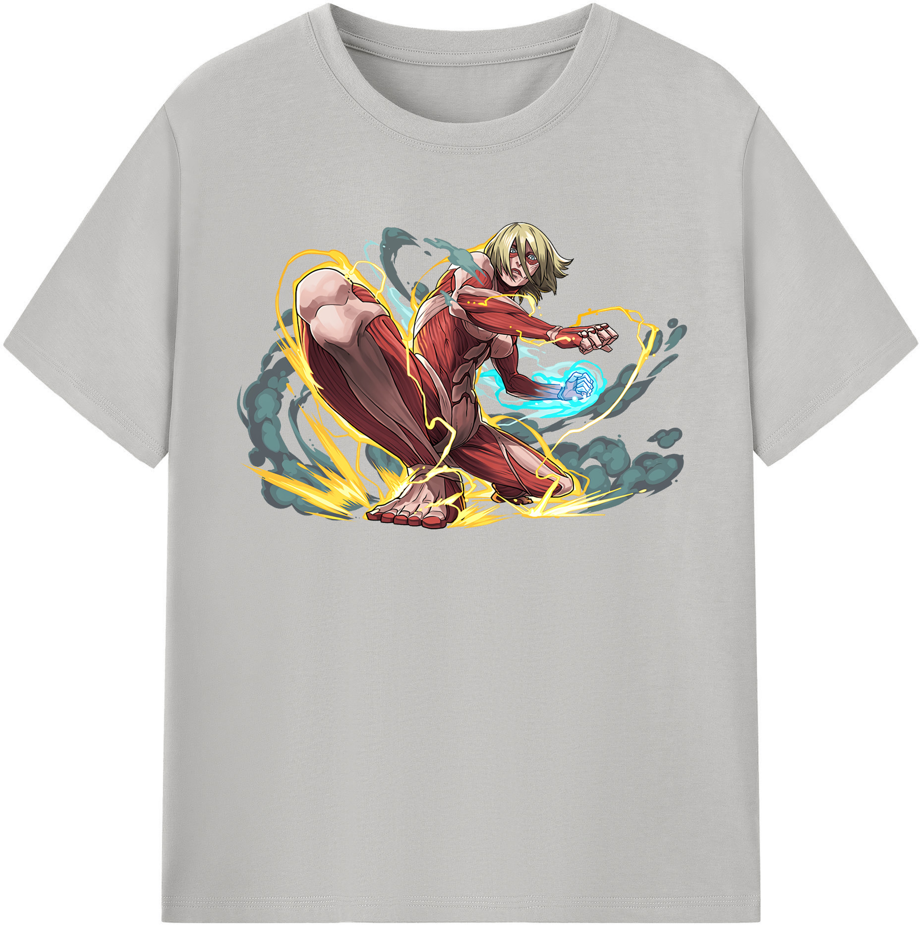 （画像用） 進撃の巨人 Attack on Titan レディースカジュアルプリントTシャツ（綿100％）